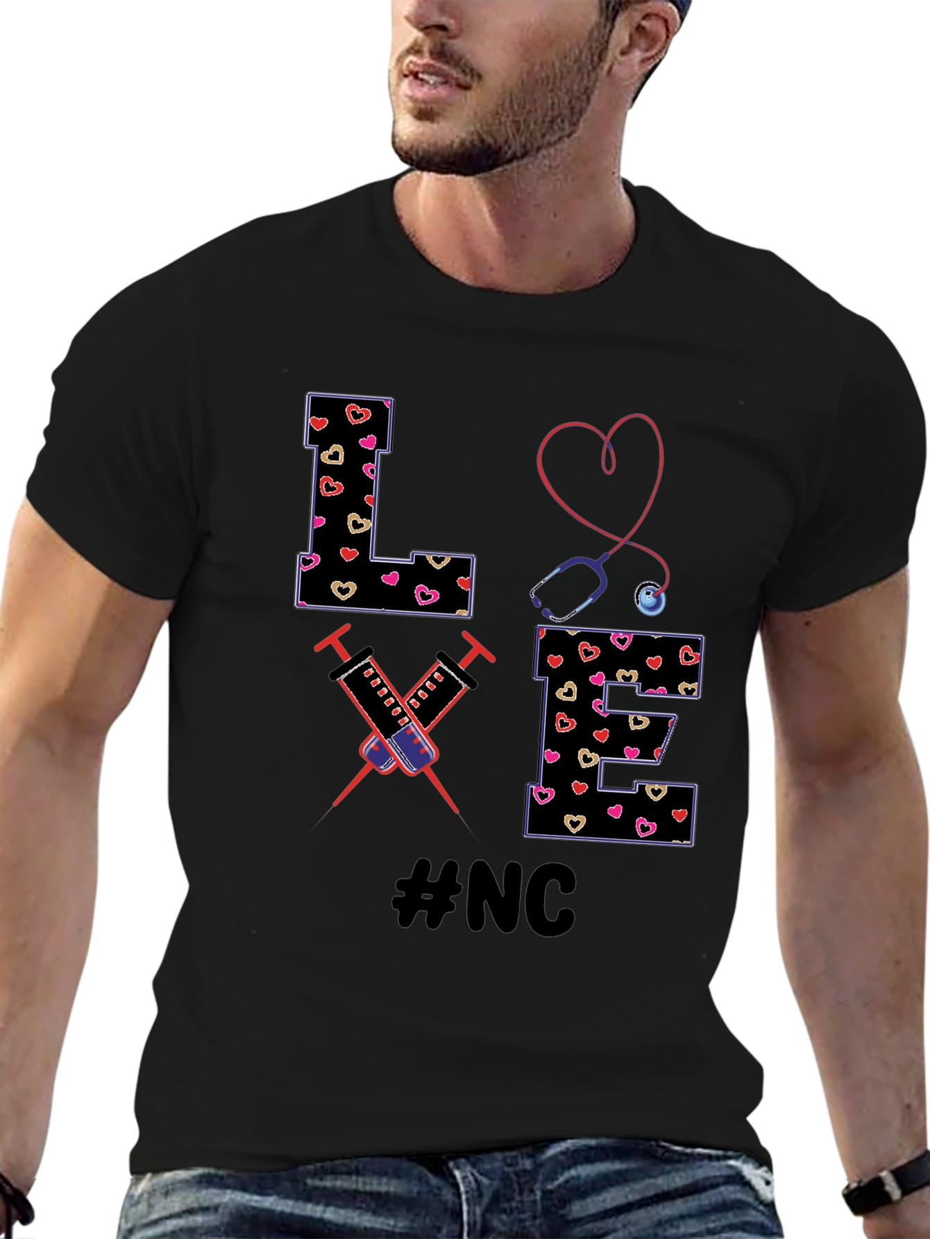 Nurse Love T-Shirt - #NC Design