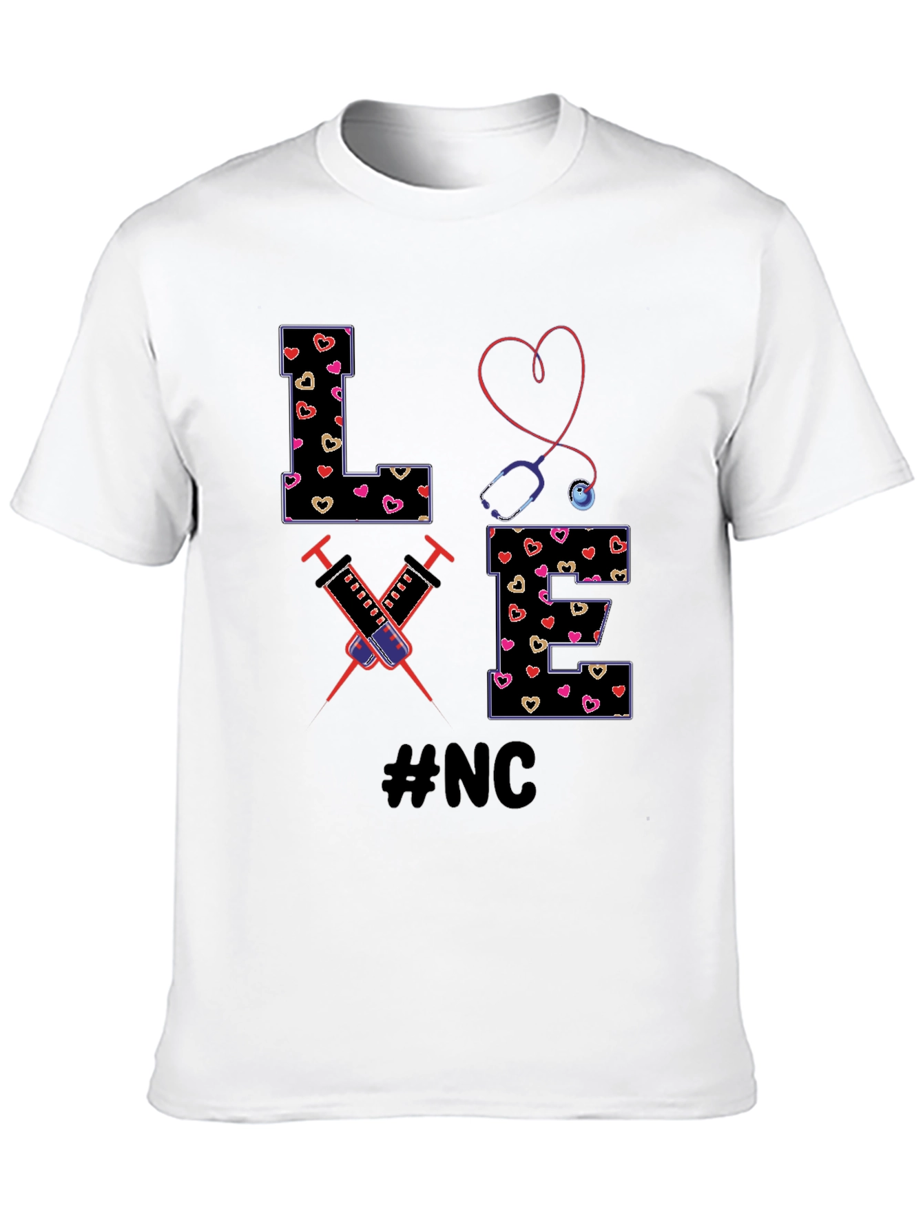 Nurse Love T-Shirt - #NC Design