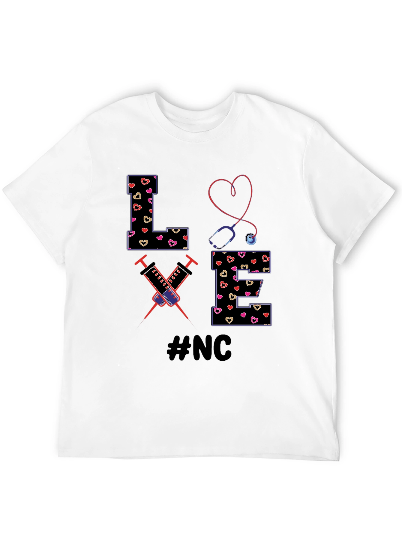 Nurse Love T-Shirt - #NC Design