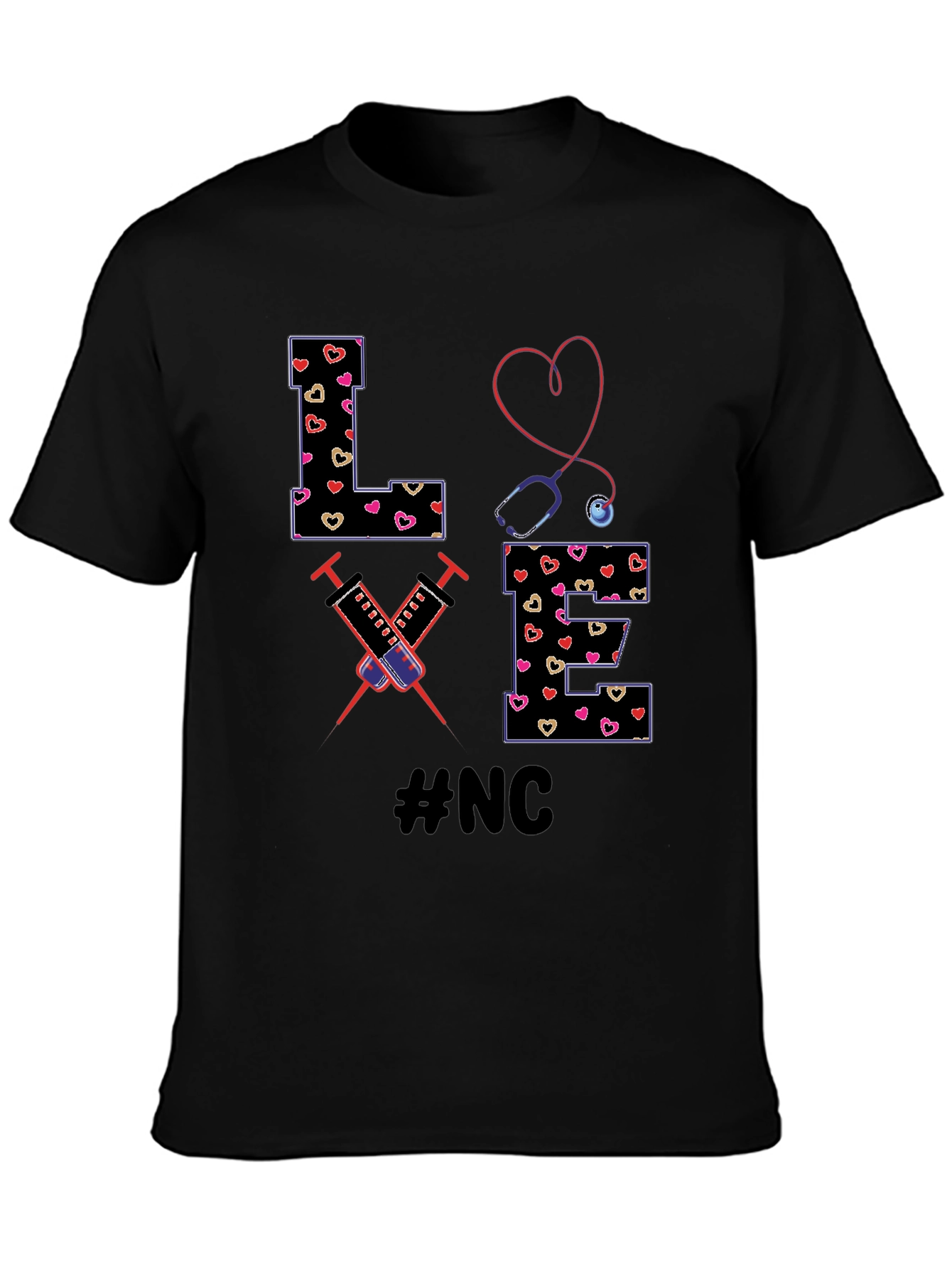 Nurse Love T-Shirt - #NC Design