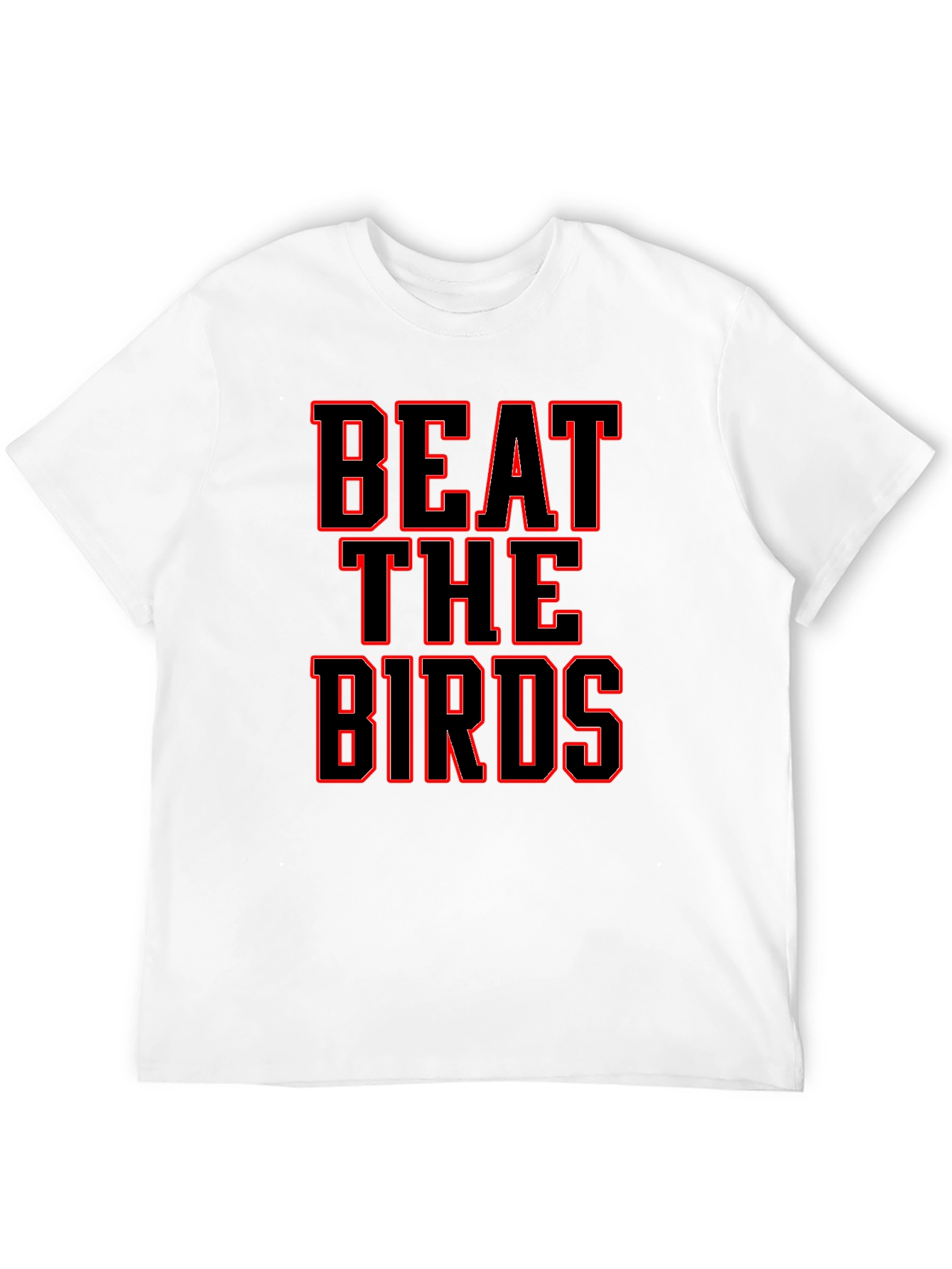 Beat The Birds Black T-Shirt