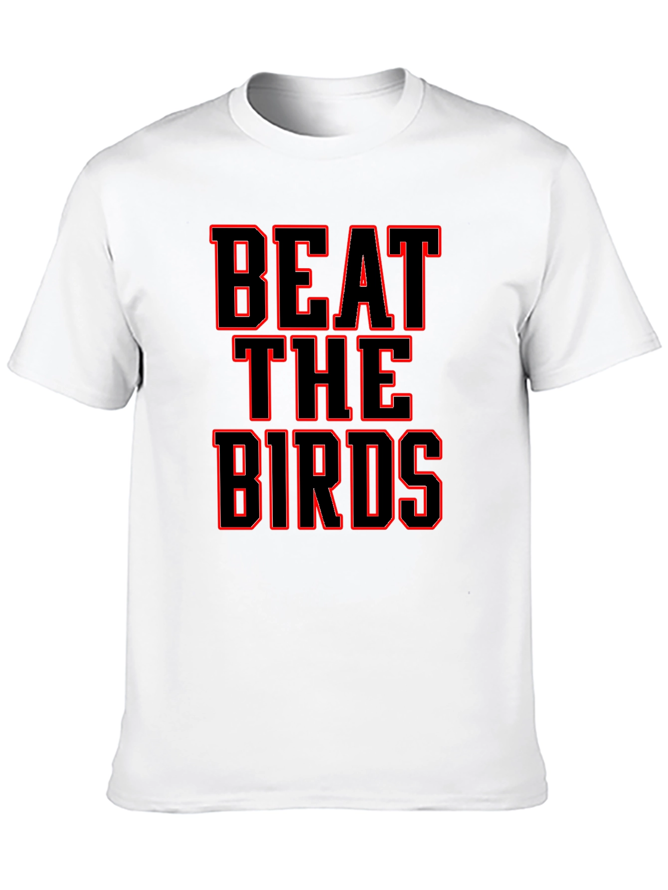 Beat The Birds Black T-Shirt