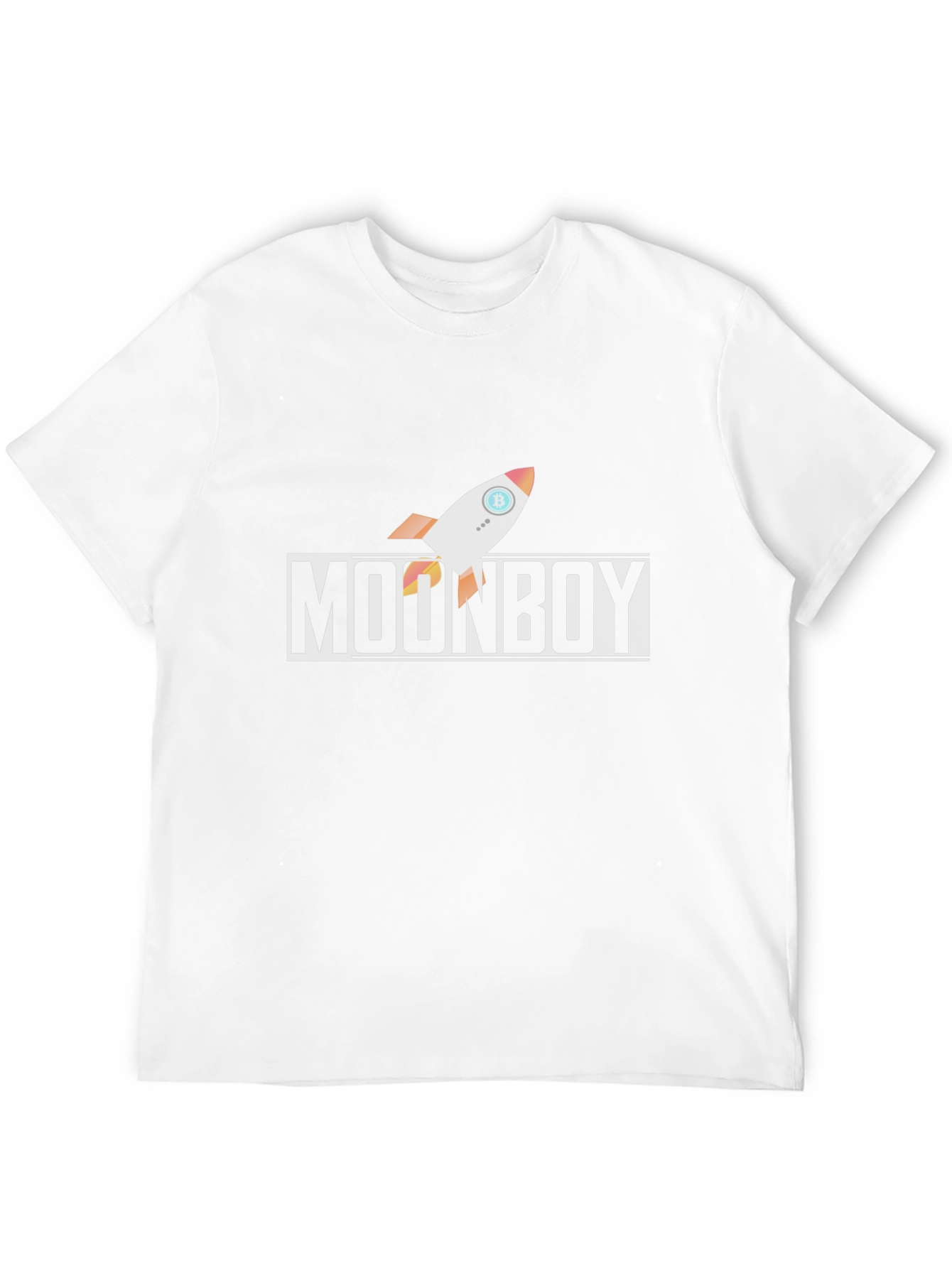 Moonboy Bitcoin Rocket Black T-Shirt