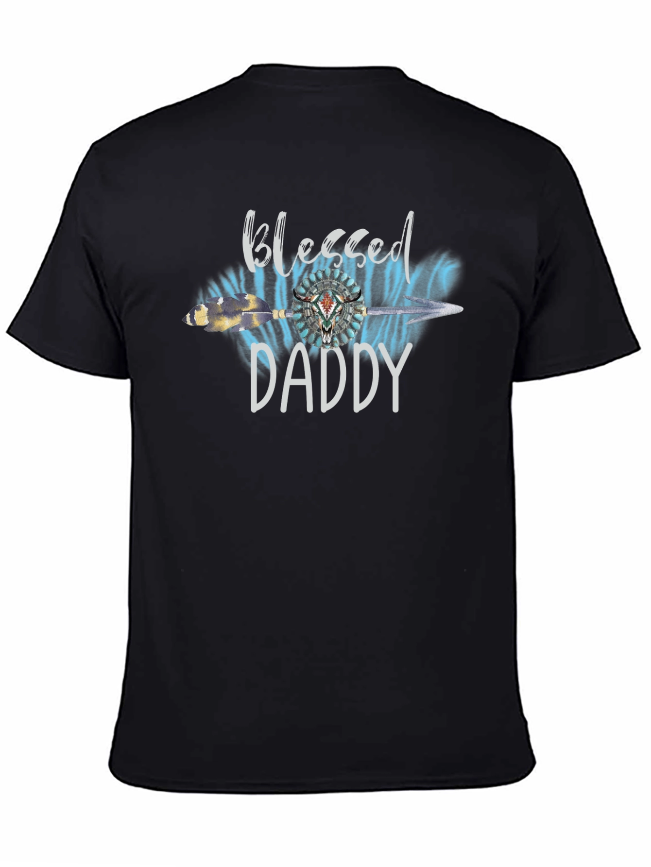 Blessed Daddy Graphic T-Shirt - Western Style