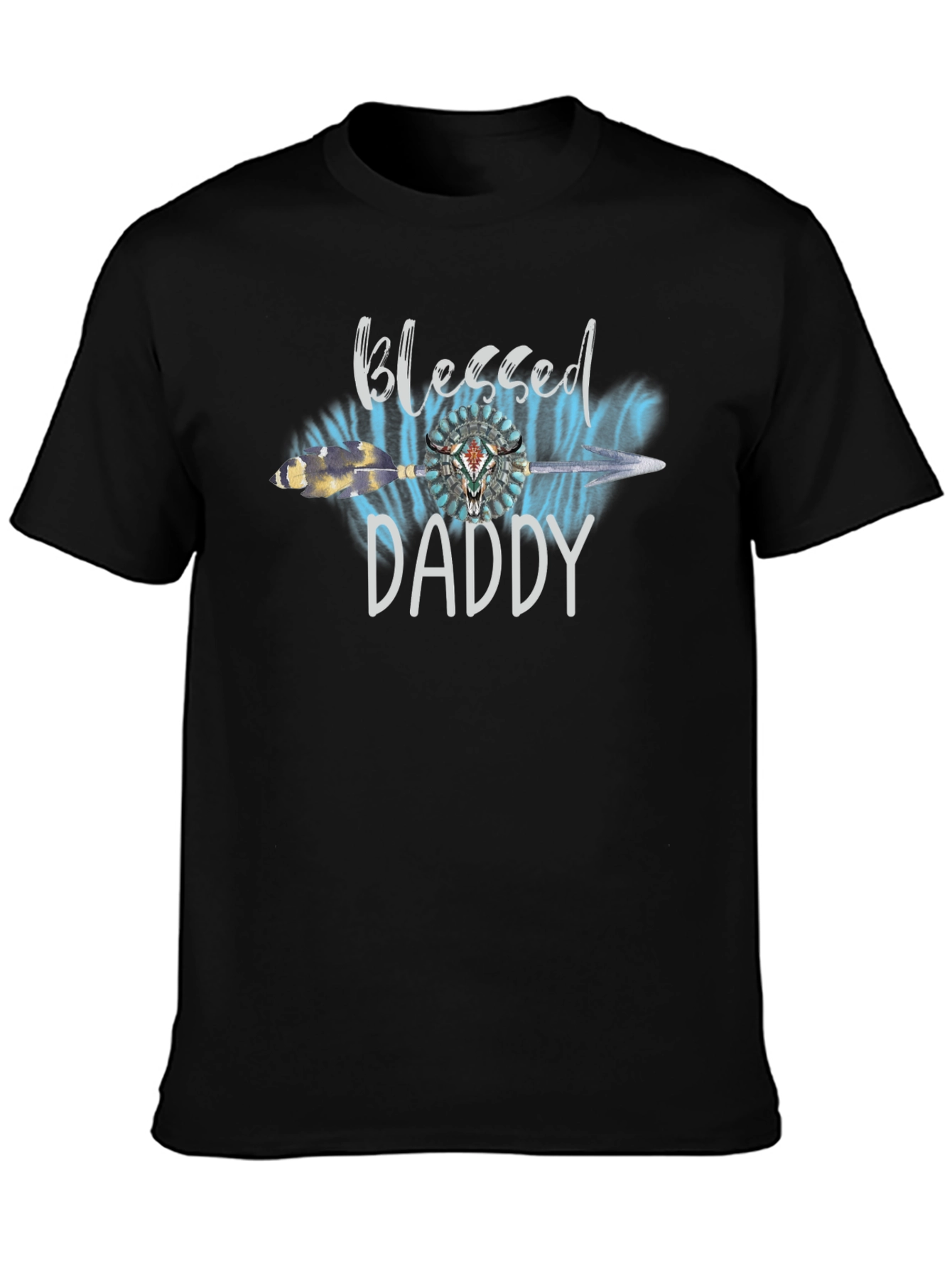Blessed Daddy Graphic T-Shirt - Western Style