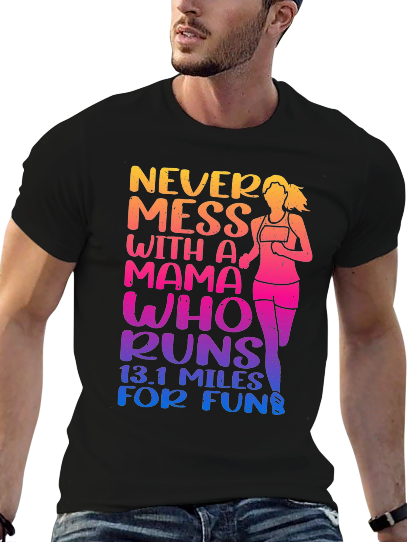 Mama Who Runs 13.1 Miles T-Shirt