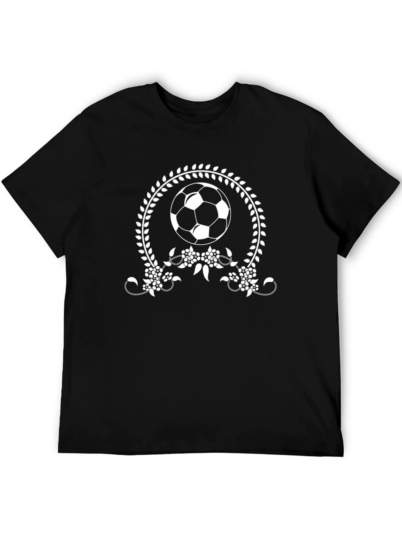 Soccer Ball Floral Graphic T-Shirt