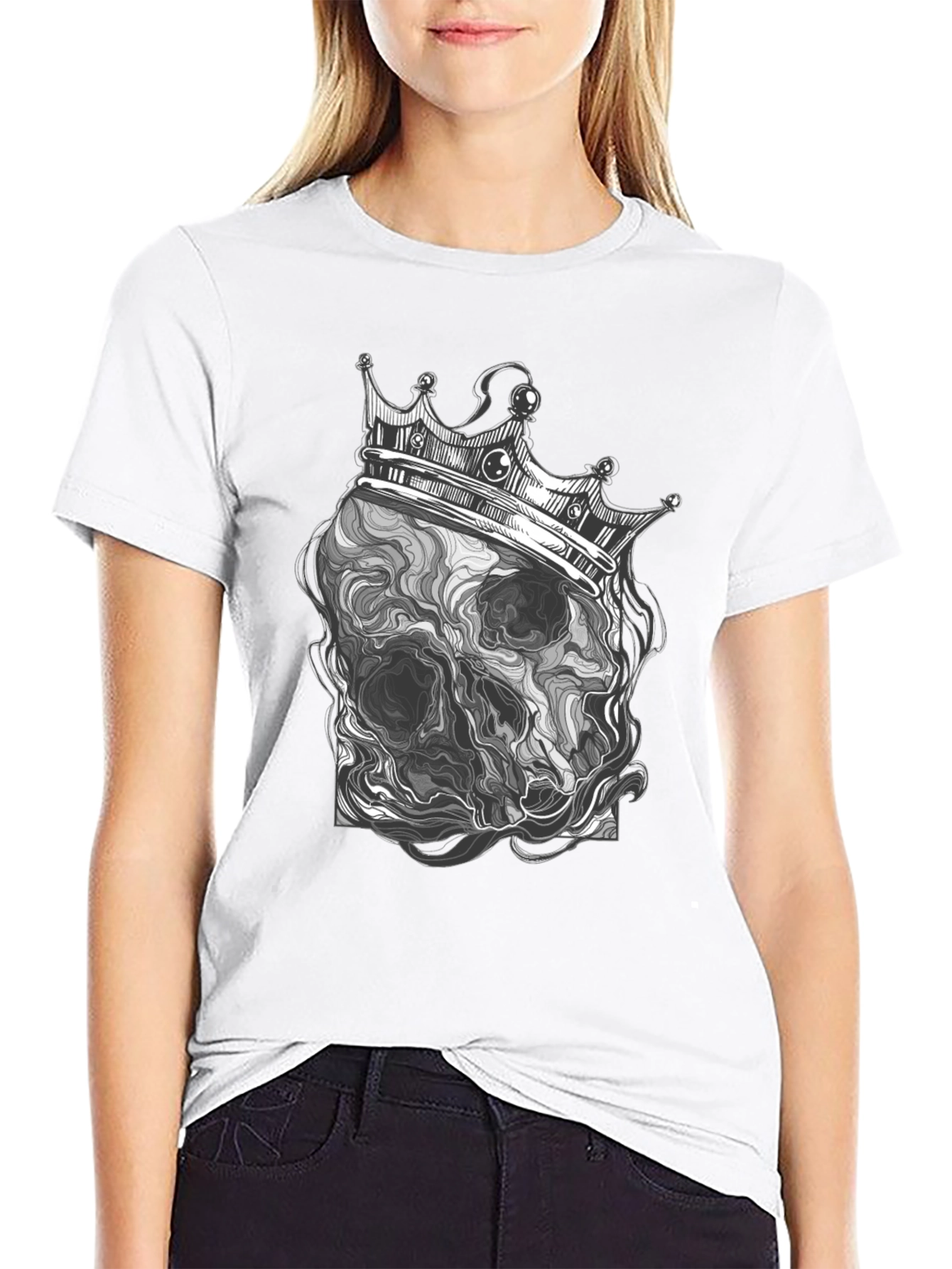 Skull King Graphic Tee - Mens Black T-Shirt