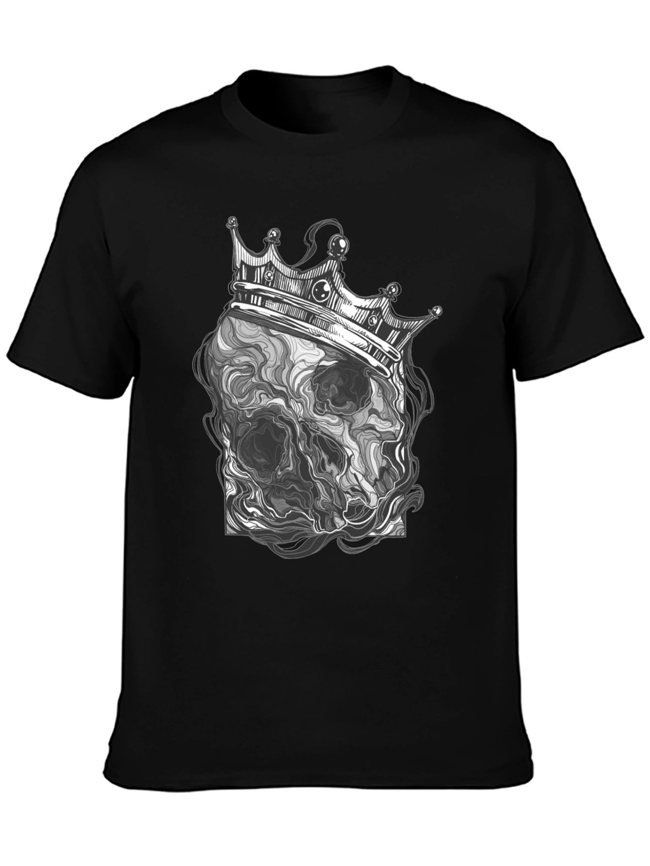 Skull King Graphic Tee - Mens Black T-Shirt