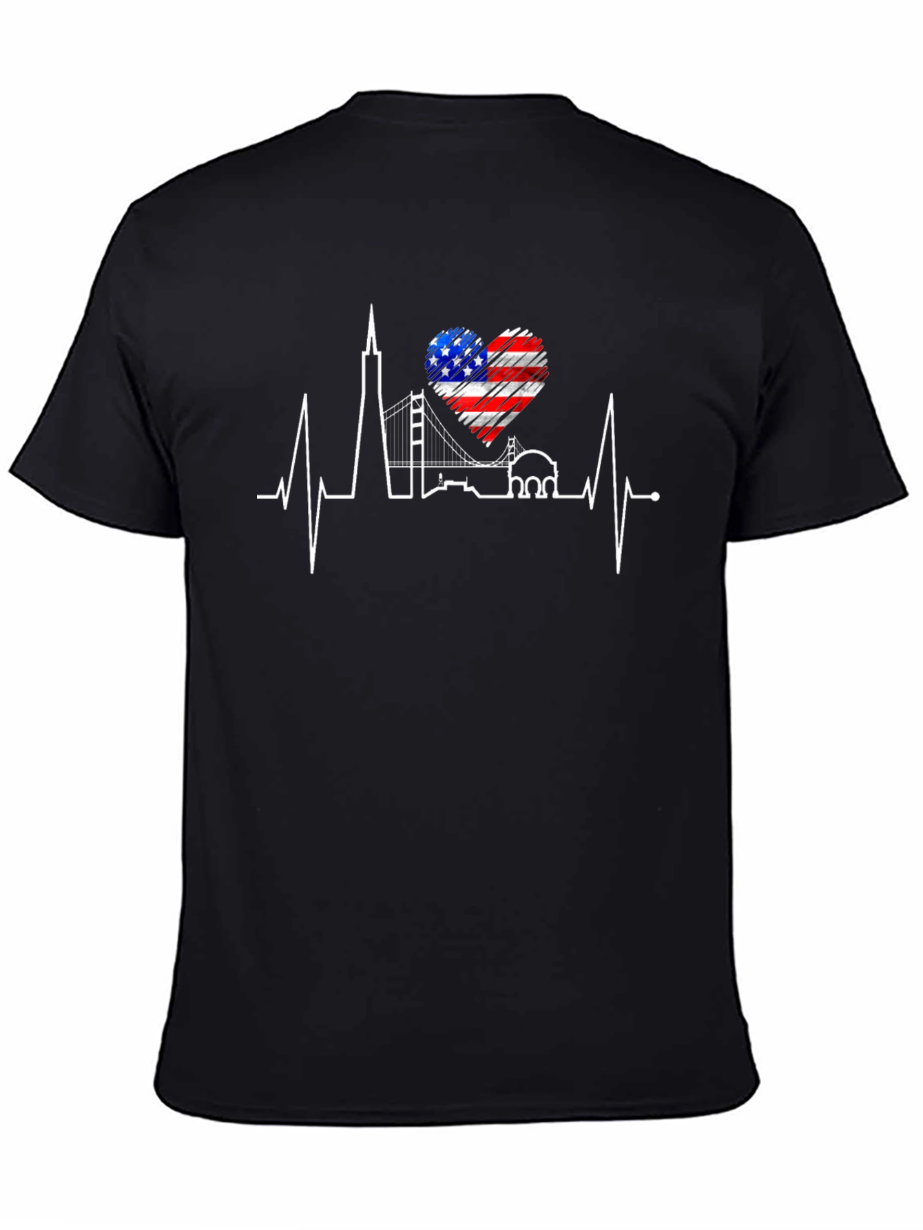 San Francisco Skyline Heartbeat T-Shirt