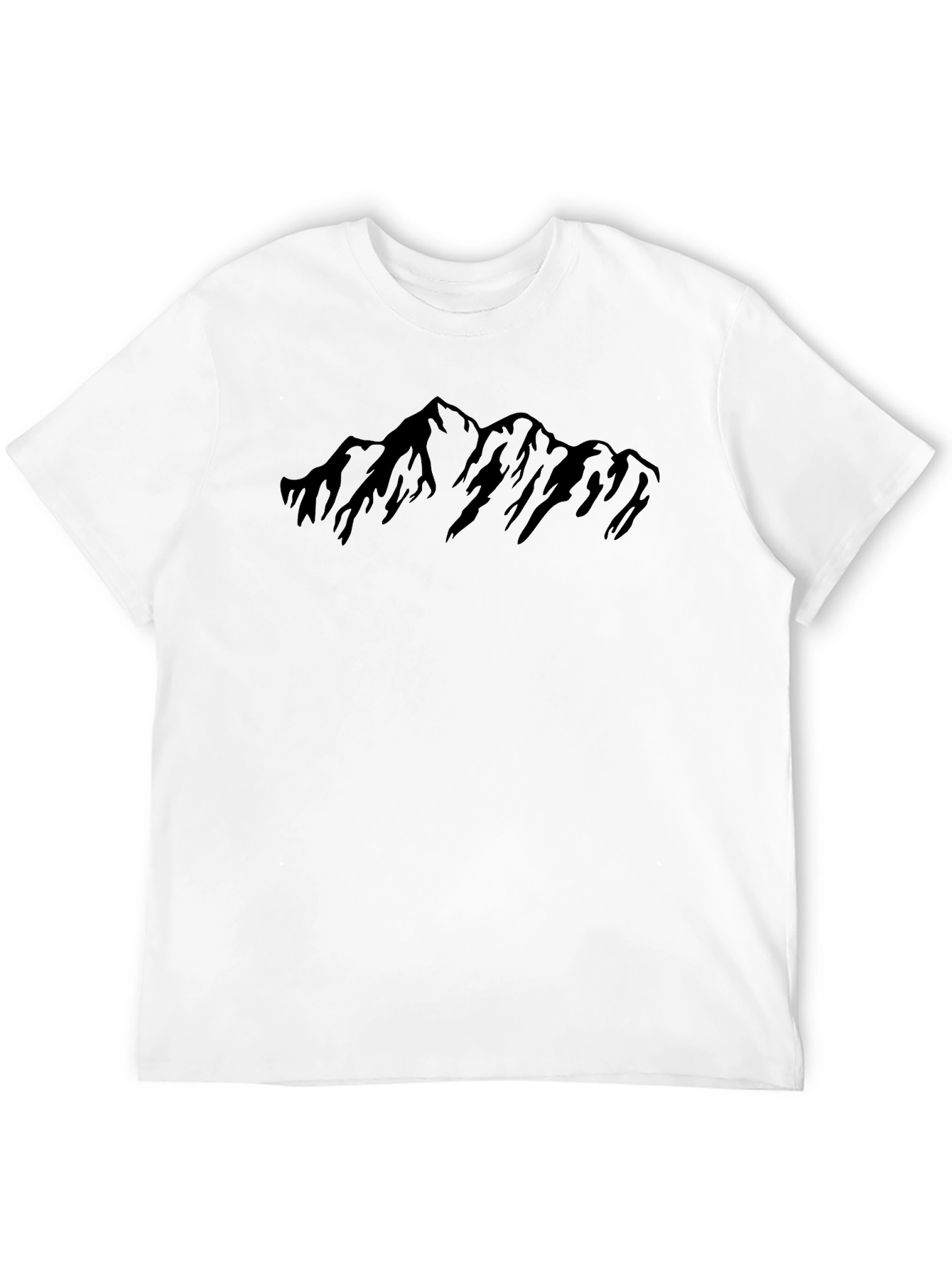 Mountain Silhouette Graphic Tee - Black