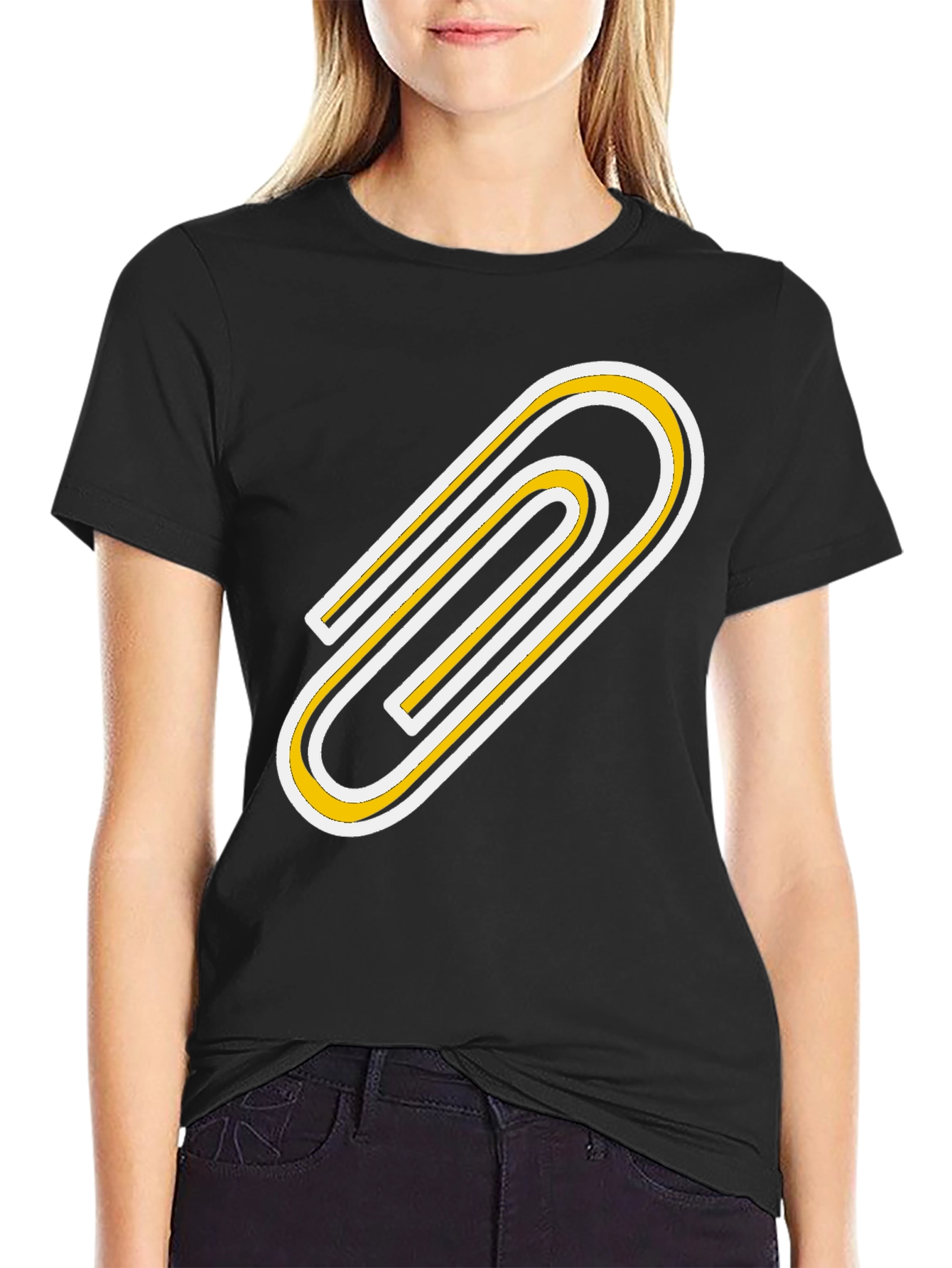 Paperclip Graphic Tee - Bold & Unique Design