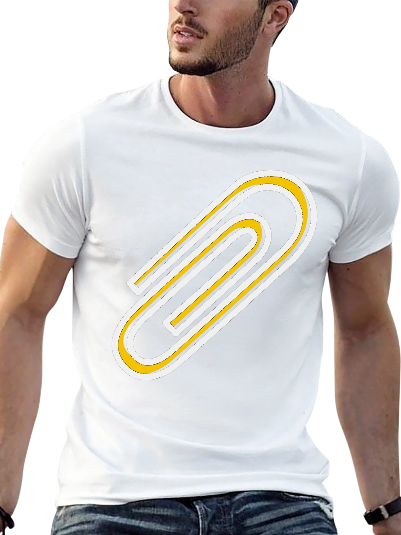 Paperclip Graphic Tee - Bold & Unique Design