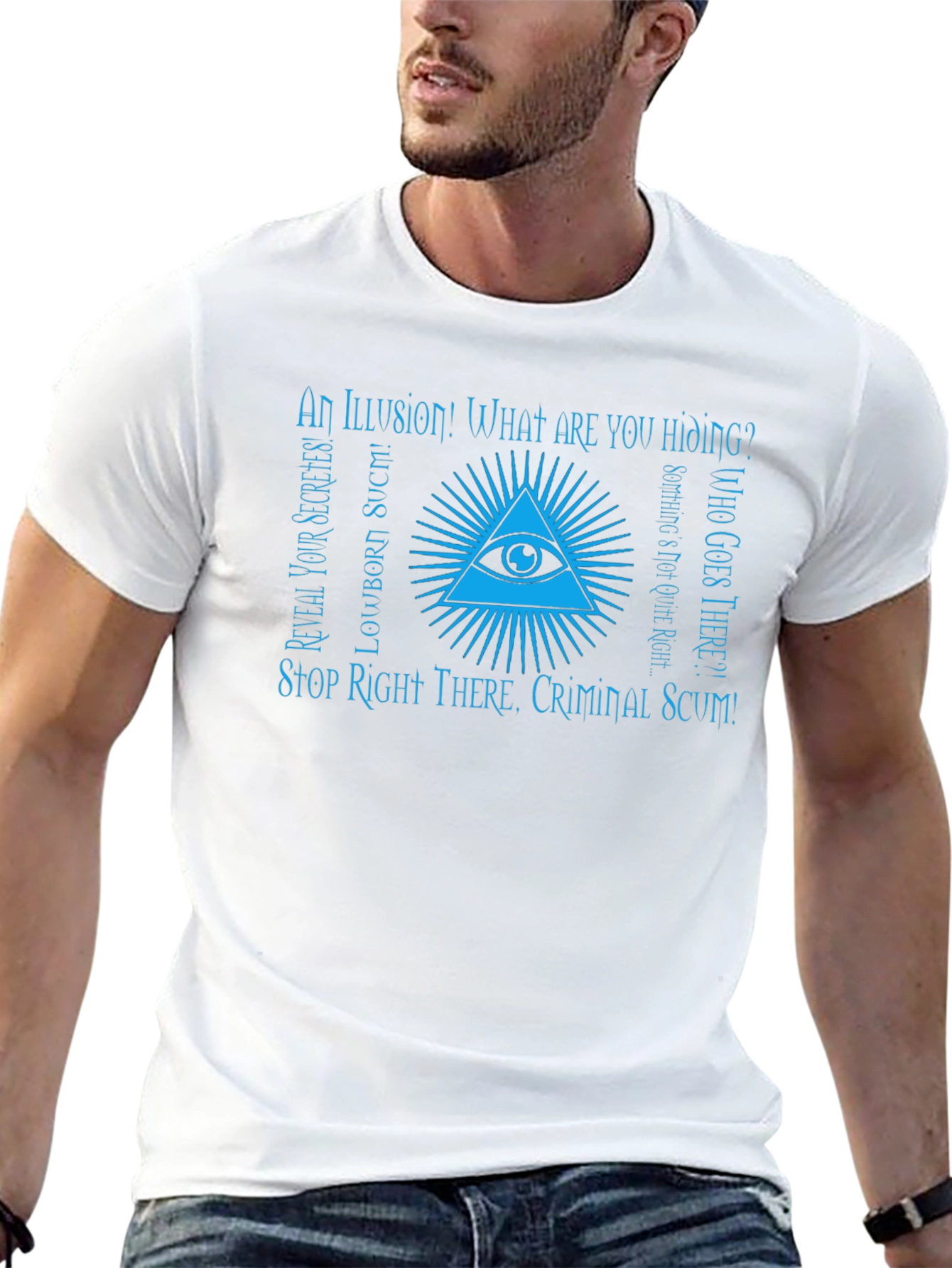 Illuminati All-Seeing Eye Graphic T-Shirt