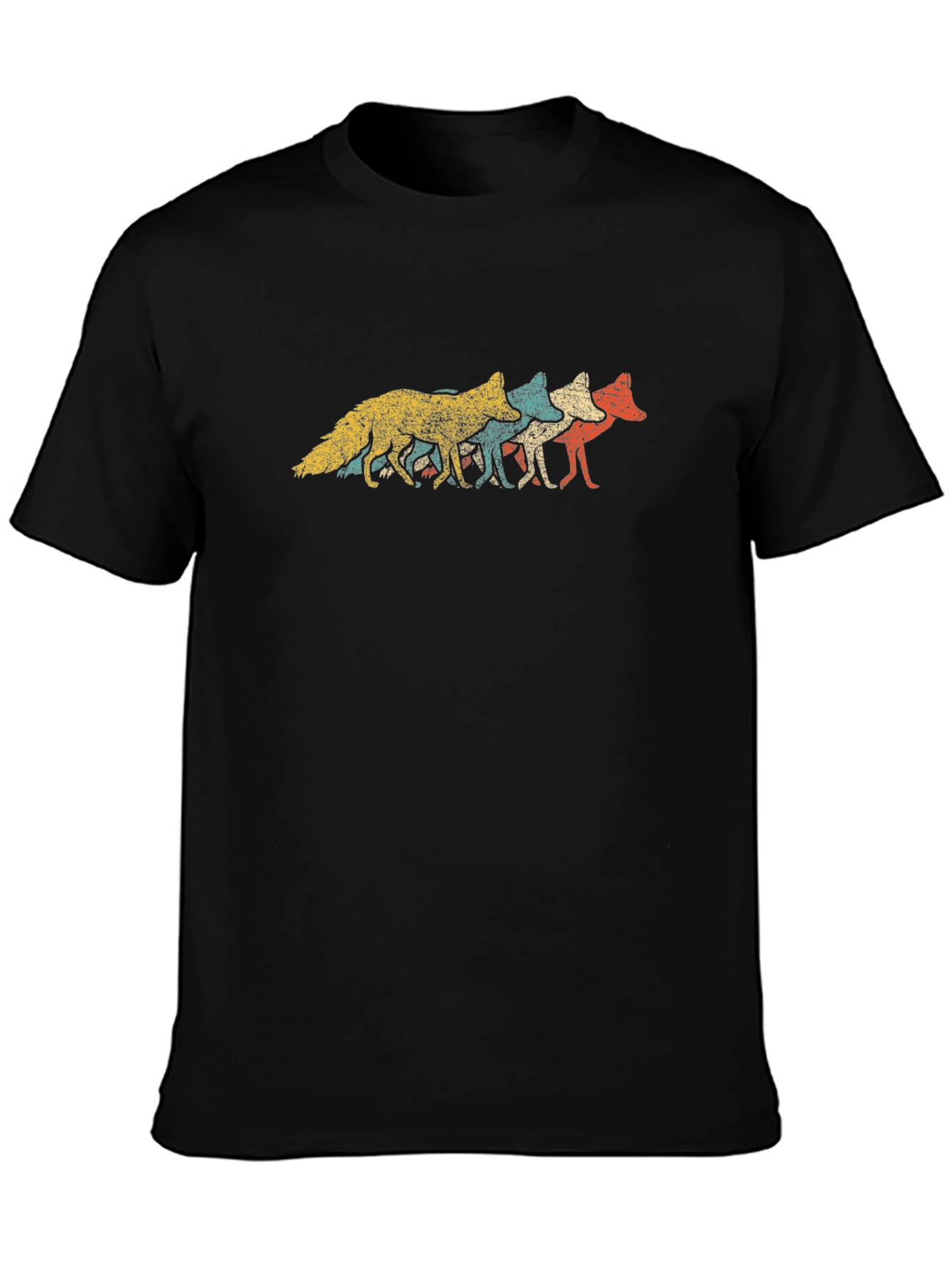 Retro Fox T-Shirt Unique Animal Graphic Tee