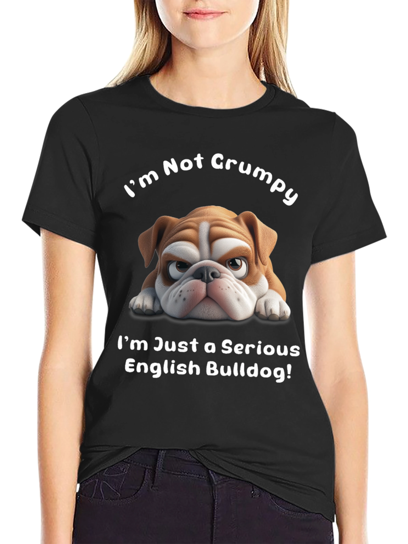 Grumpy Bulldog Graphic Tee