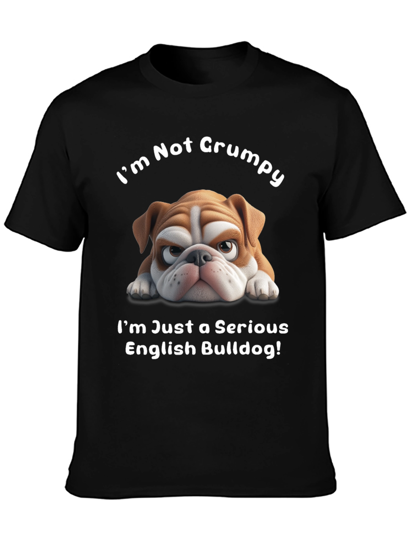 Grumpy Bulldog Graphic Tee