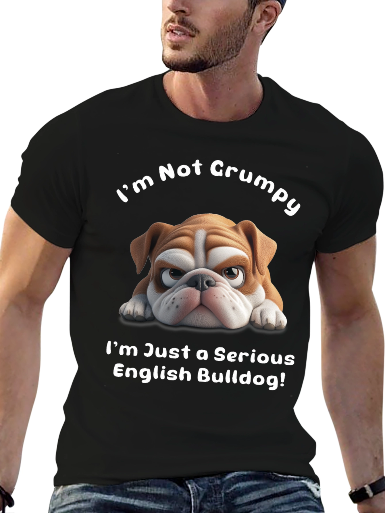 Grumpy Bulldog Graphic Tee