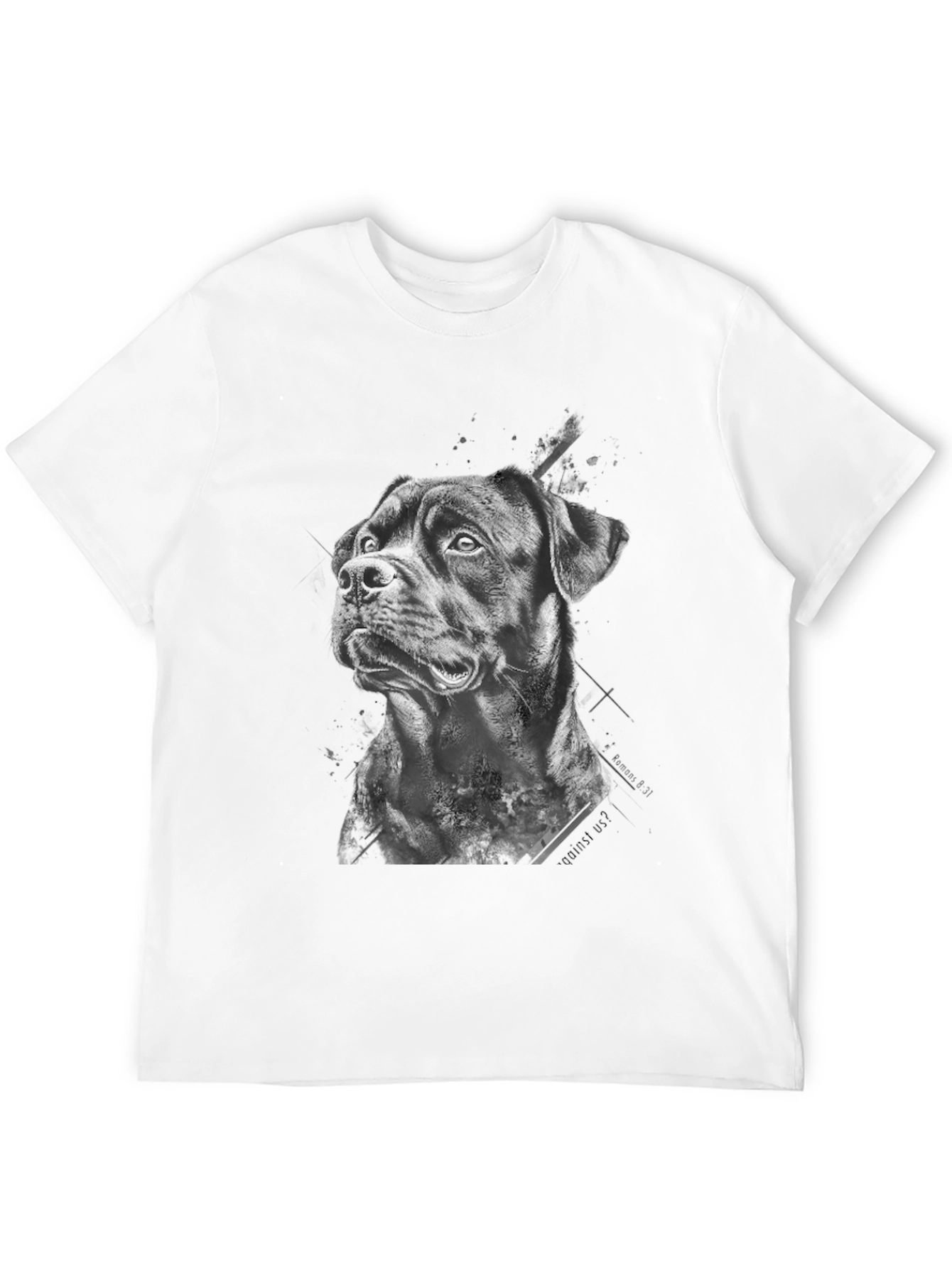 Dog Graphic T-Shirt - Black