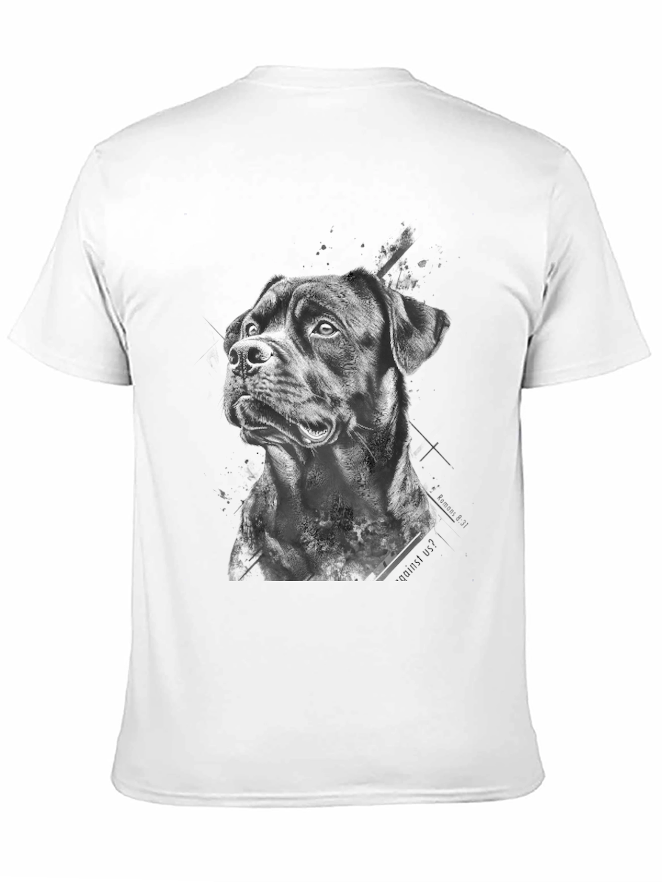 Dog Graphic T-Shirt - Black