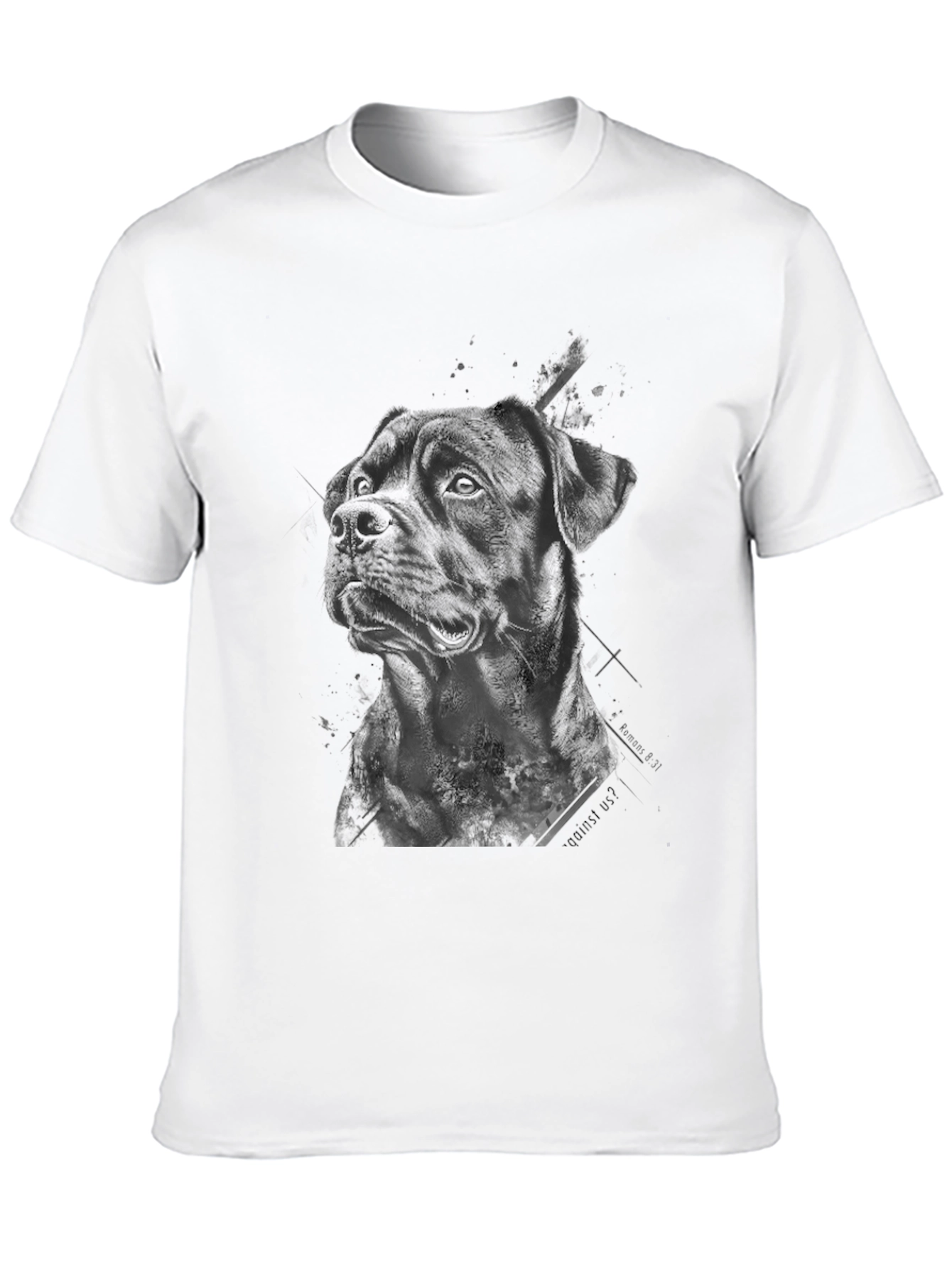 Dog Graphic T-Shirt - Black