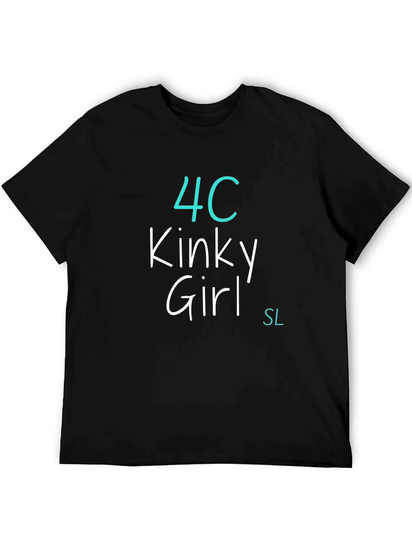 4C Kinky Girl T-Shirt - Black Tee