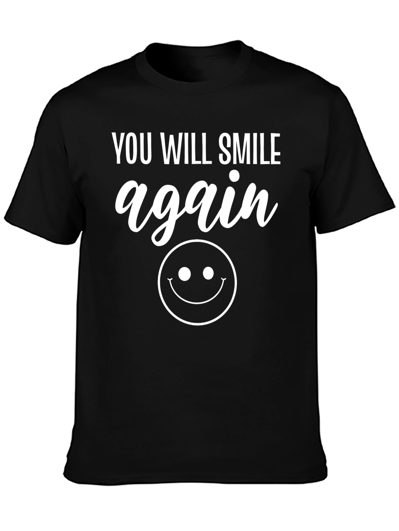 Smile Again Graphic Tee - Uplifting Comfort