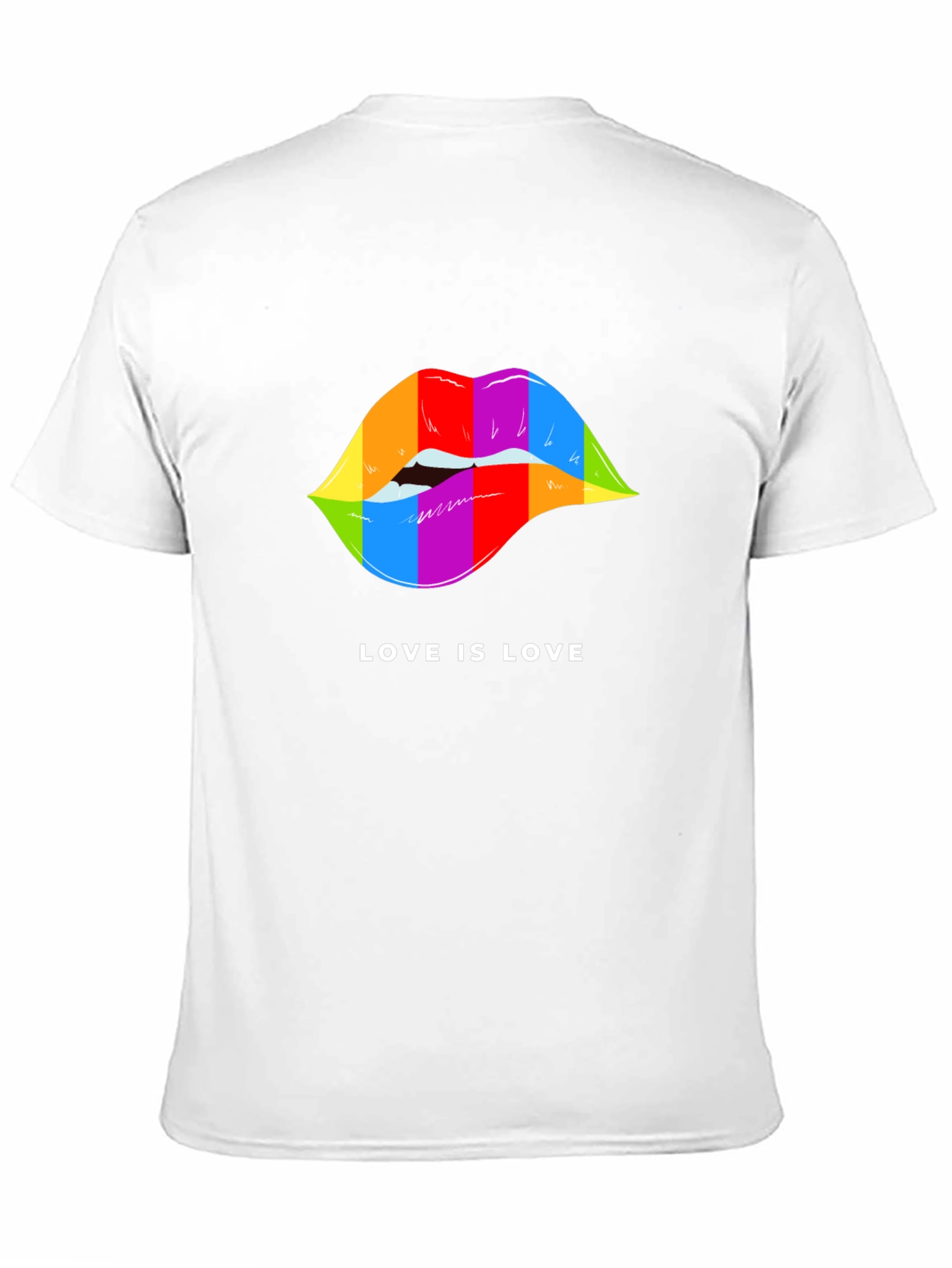 Love is Love Pride Lips Graphic Tee - Black