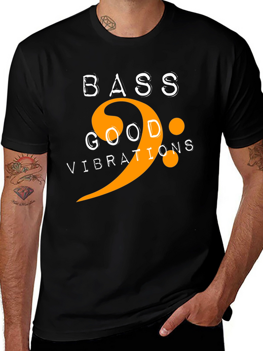 Bass Good Vibrations Graphic Tee - Music Lover Shirt
