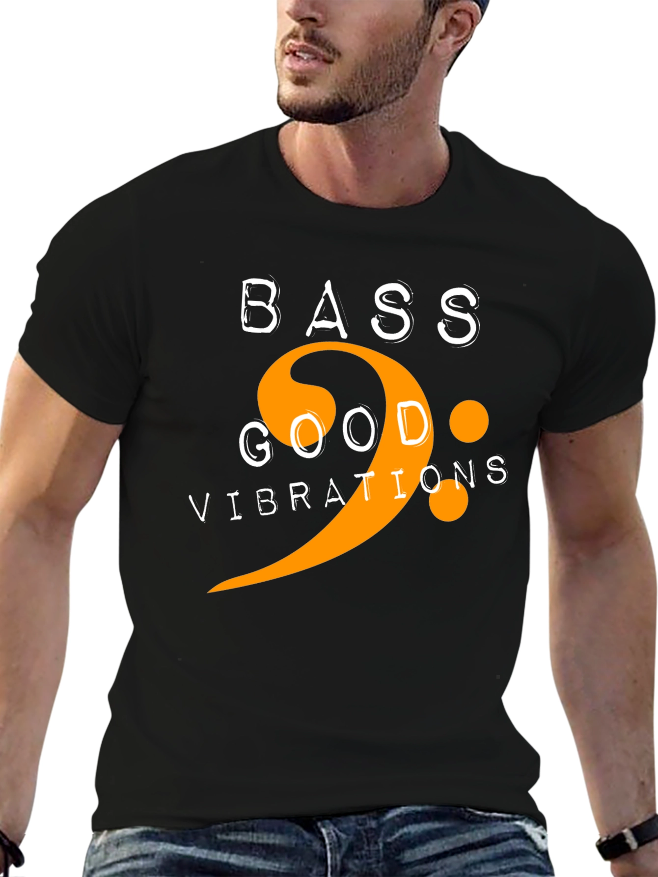 Bass Good Vibrations Graphic Tee - Music Lover Shirt