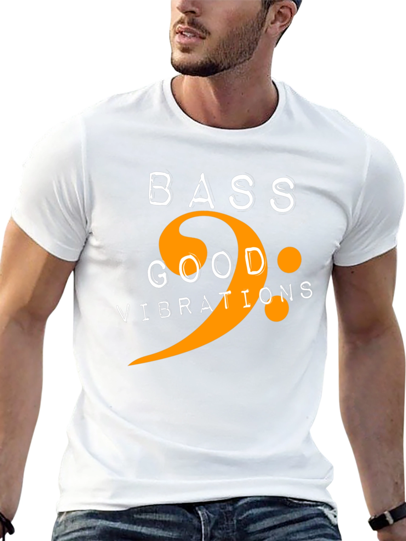 Bass Good Vibrations Graphic Tee - Music Lover Shirt