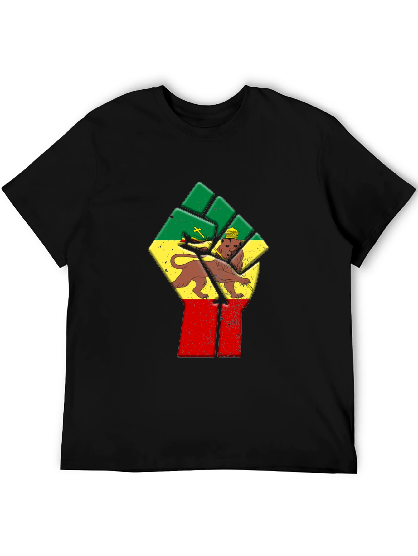 Rasta Lion Fist Graphic Tee