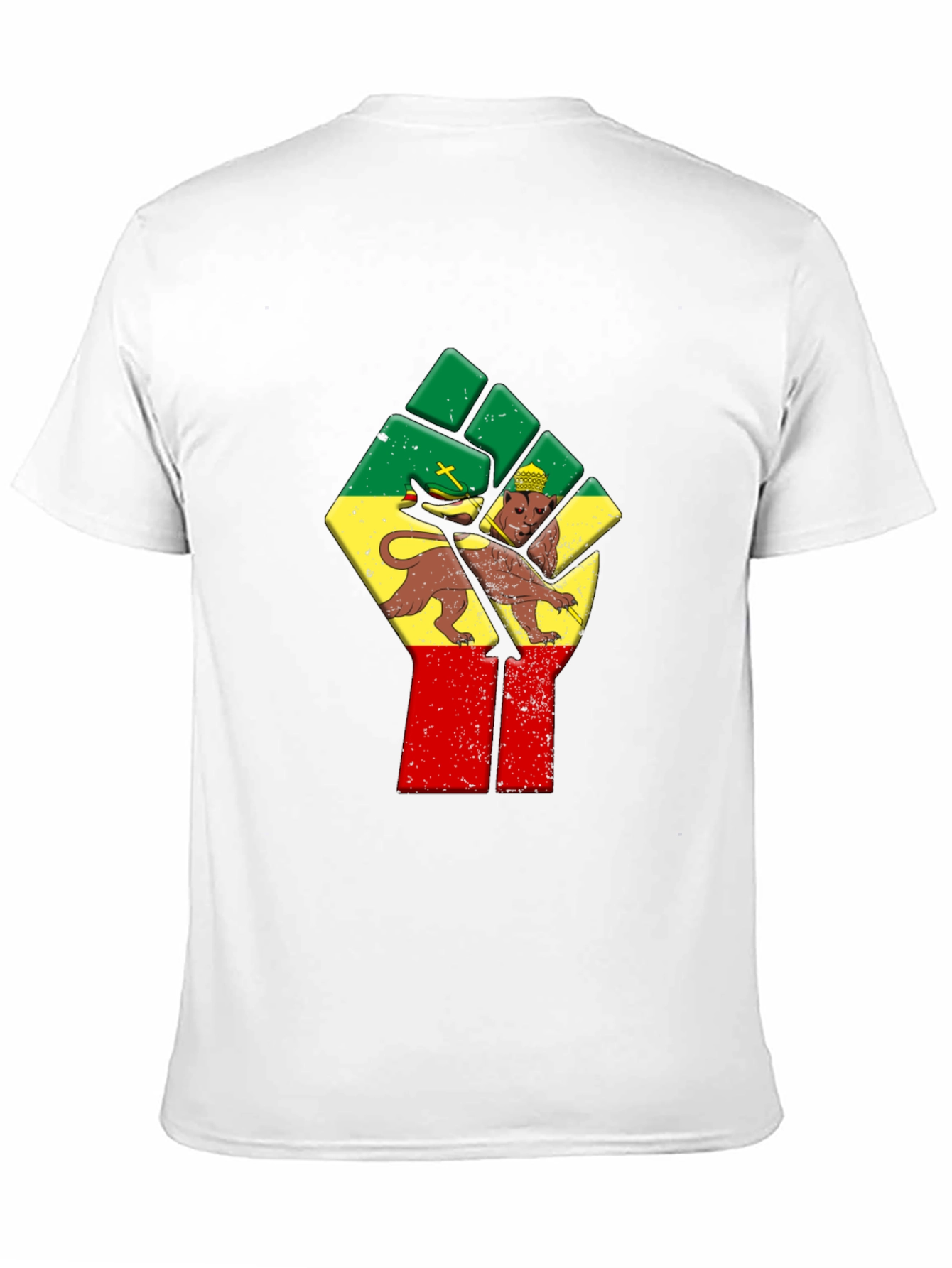 Rasta Lion Fist Graphic Tee
