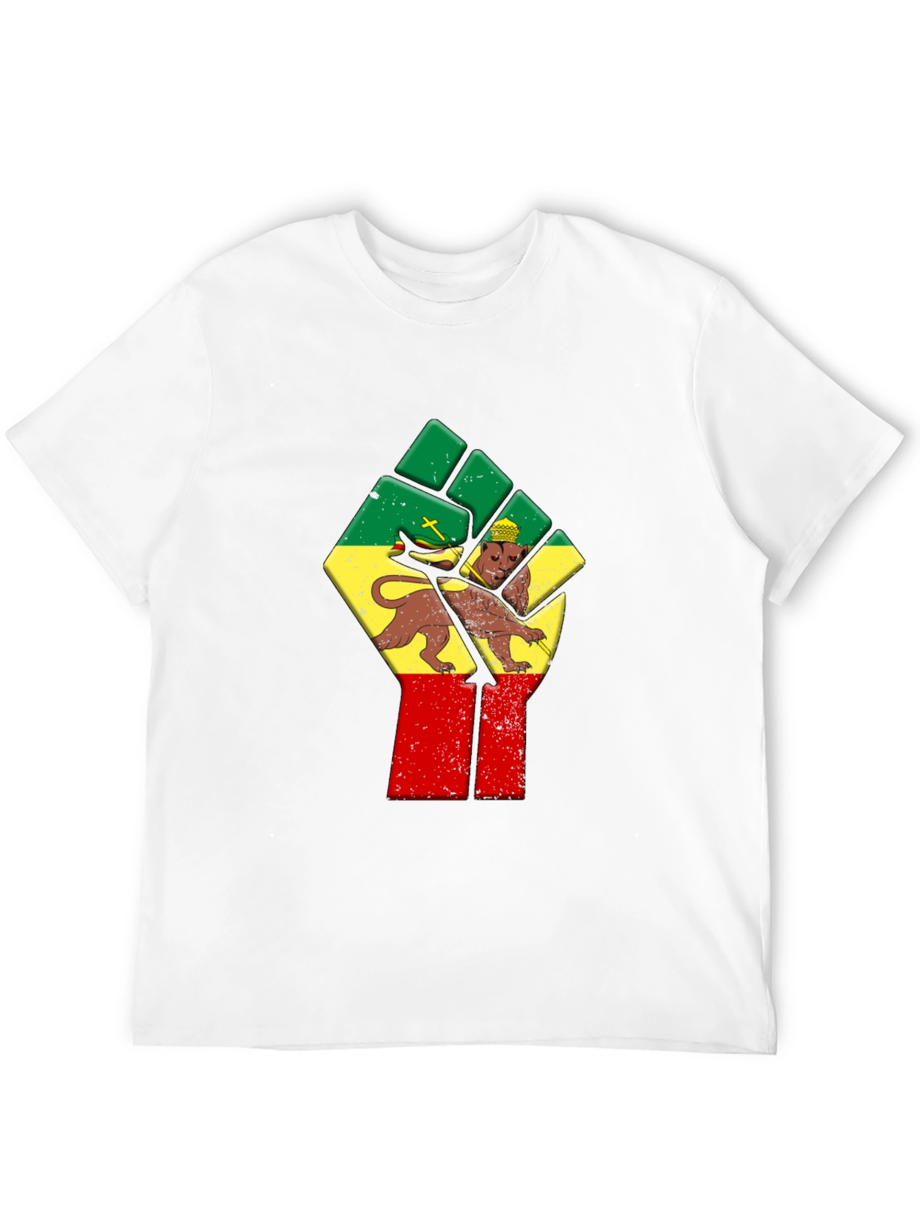Rasta Lion Fist Graphic Tee