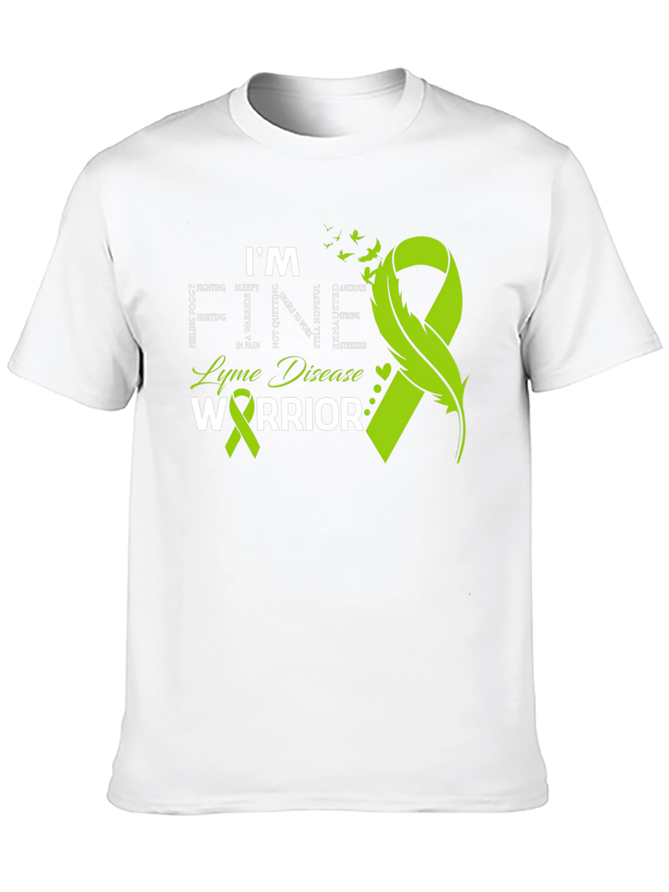 Lyme Disease Warrior T-Shirt - Awareness Ribbon
