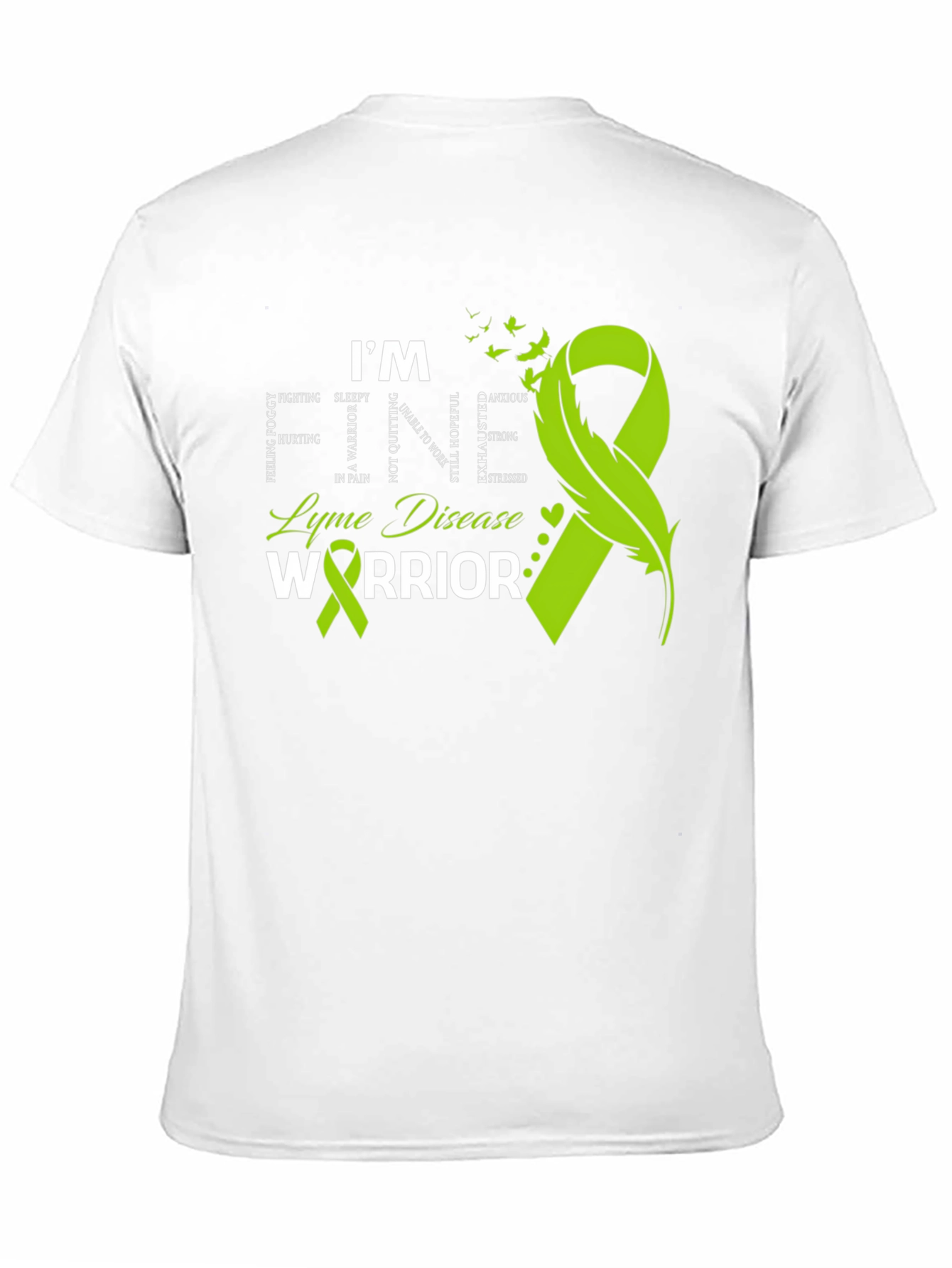 Lyme Disease Warrior T-Shirt - Awareness Ribbon