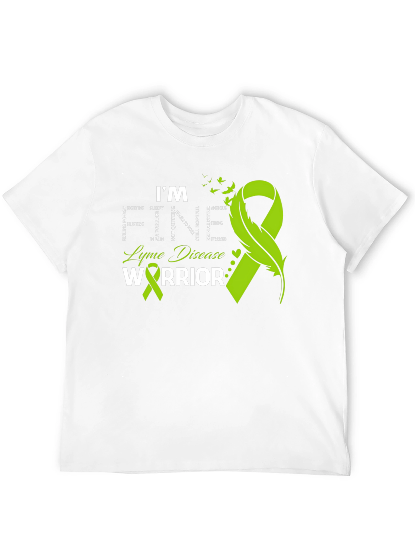 Lyme Disease Warrior T-Shirt - Awareness Ribbon