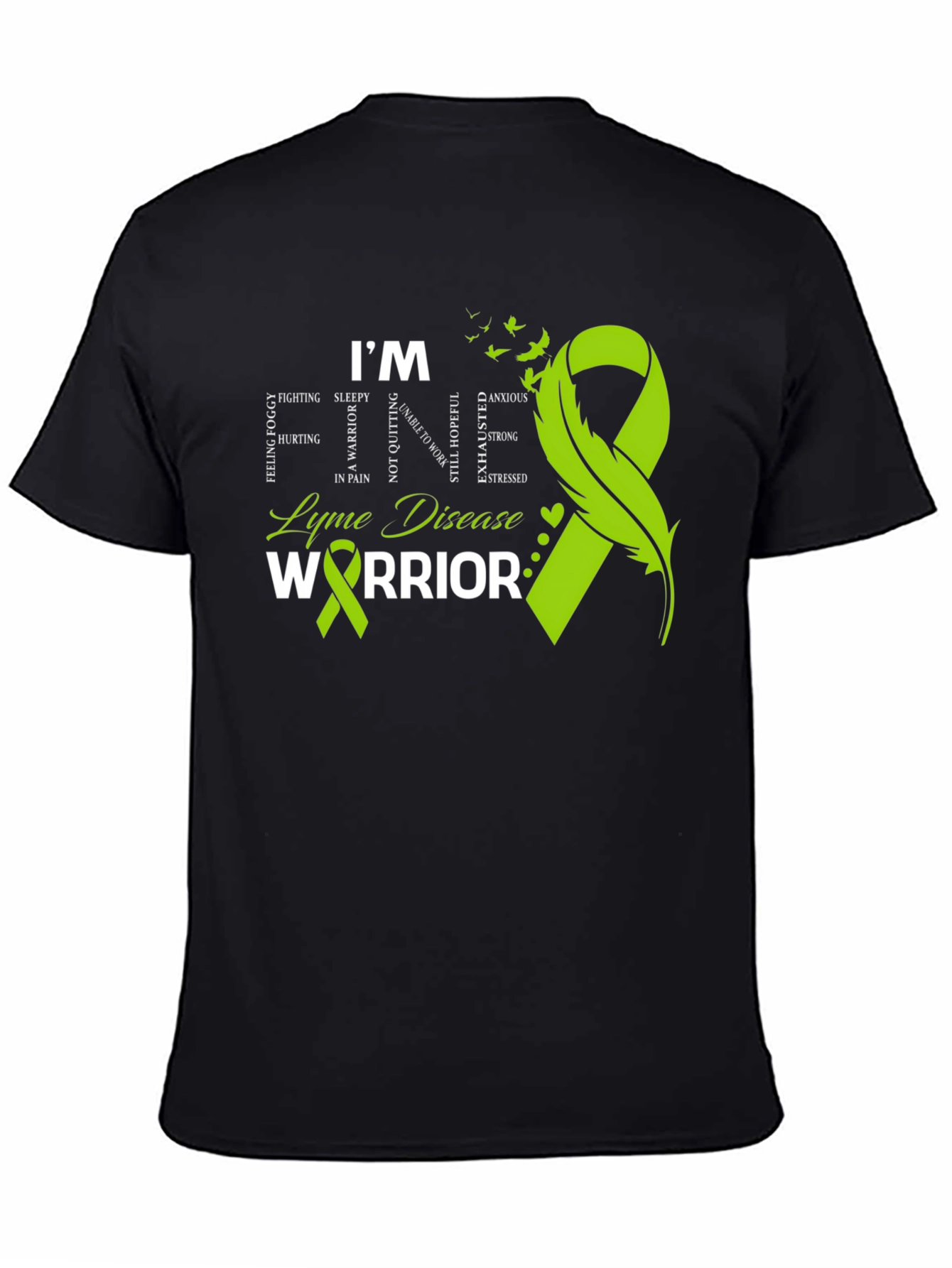 Lyme Disease Warrior T-Shirt - Awareness Ribbon