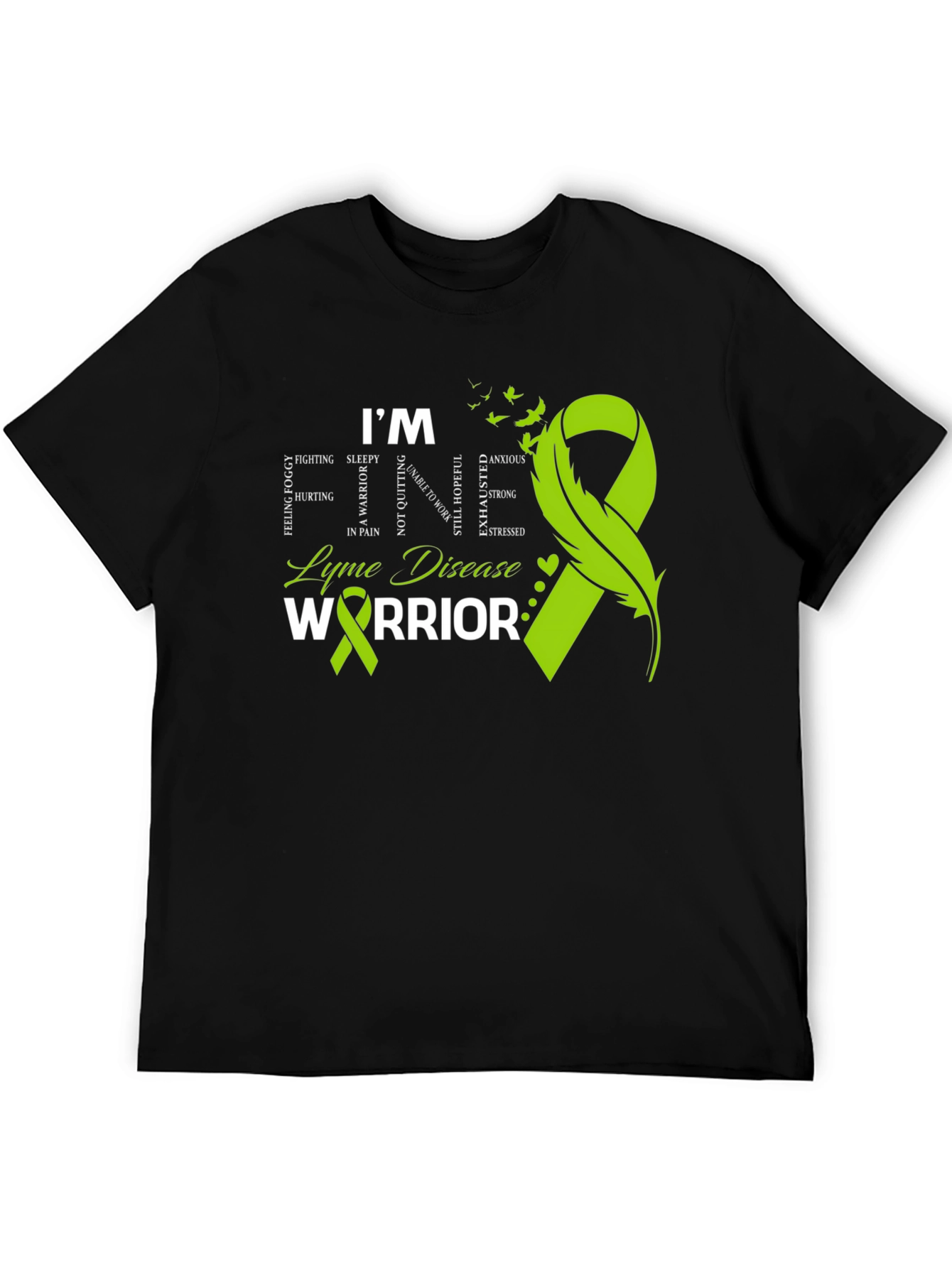 Lyme Disease Warrior T-Shirt - Awareness Ribbon
