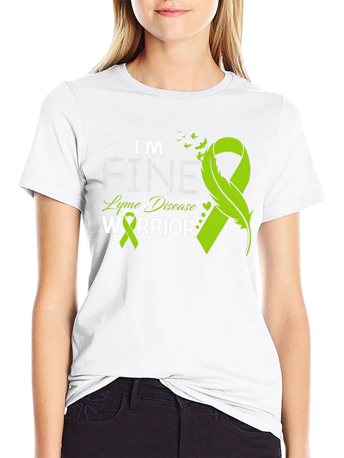Lyme Disease Warrior T-Shirt - Awareness Ribbon