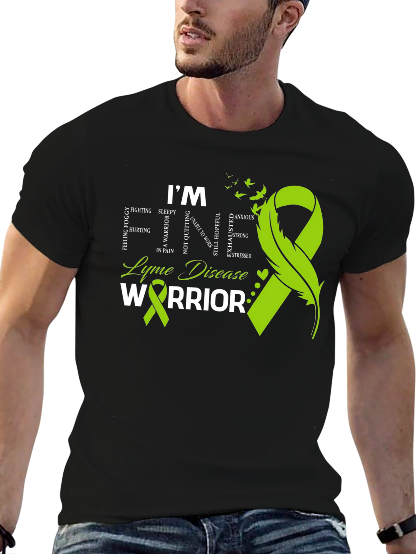 Lyme Disease Warrior T-Shirt - Awareness Ribbon