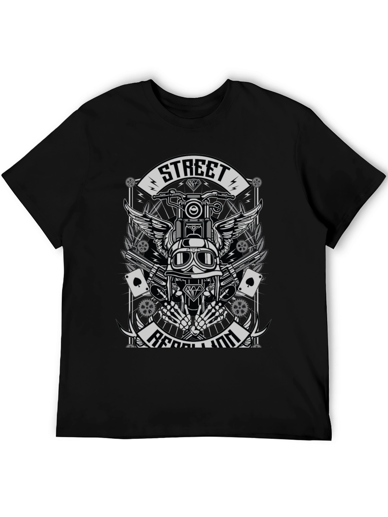 Street Rebellion Graphic Tee - Motorcycle Rider Apparel