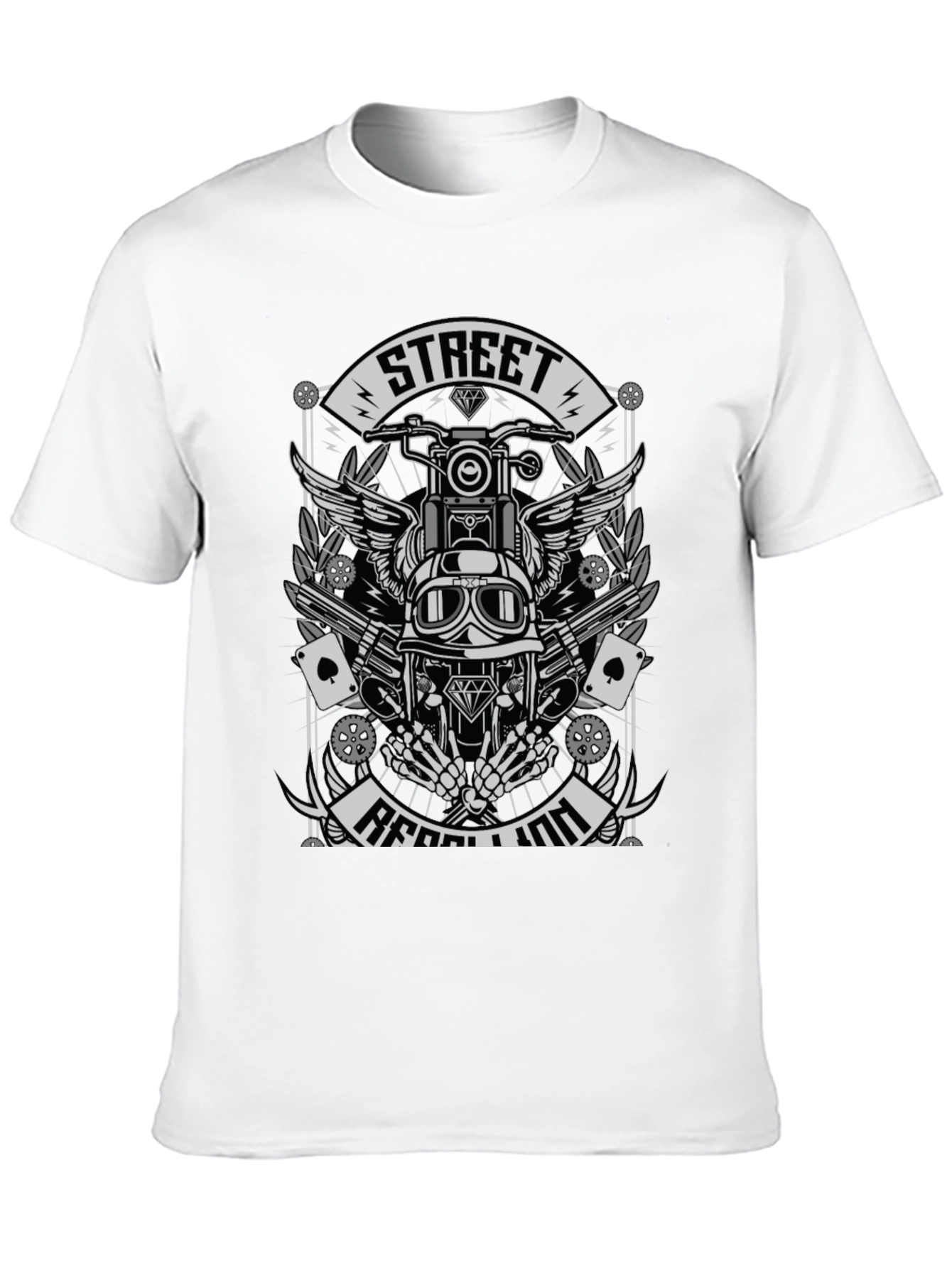 Street Rebellion Graphic Tee - Motorcycle Rider Apparel
