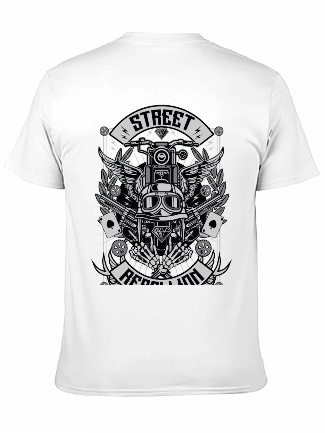 Street Rebellion Graphic Tee - Motorcycle Rider Apparel