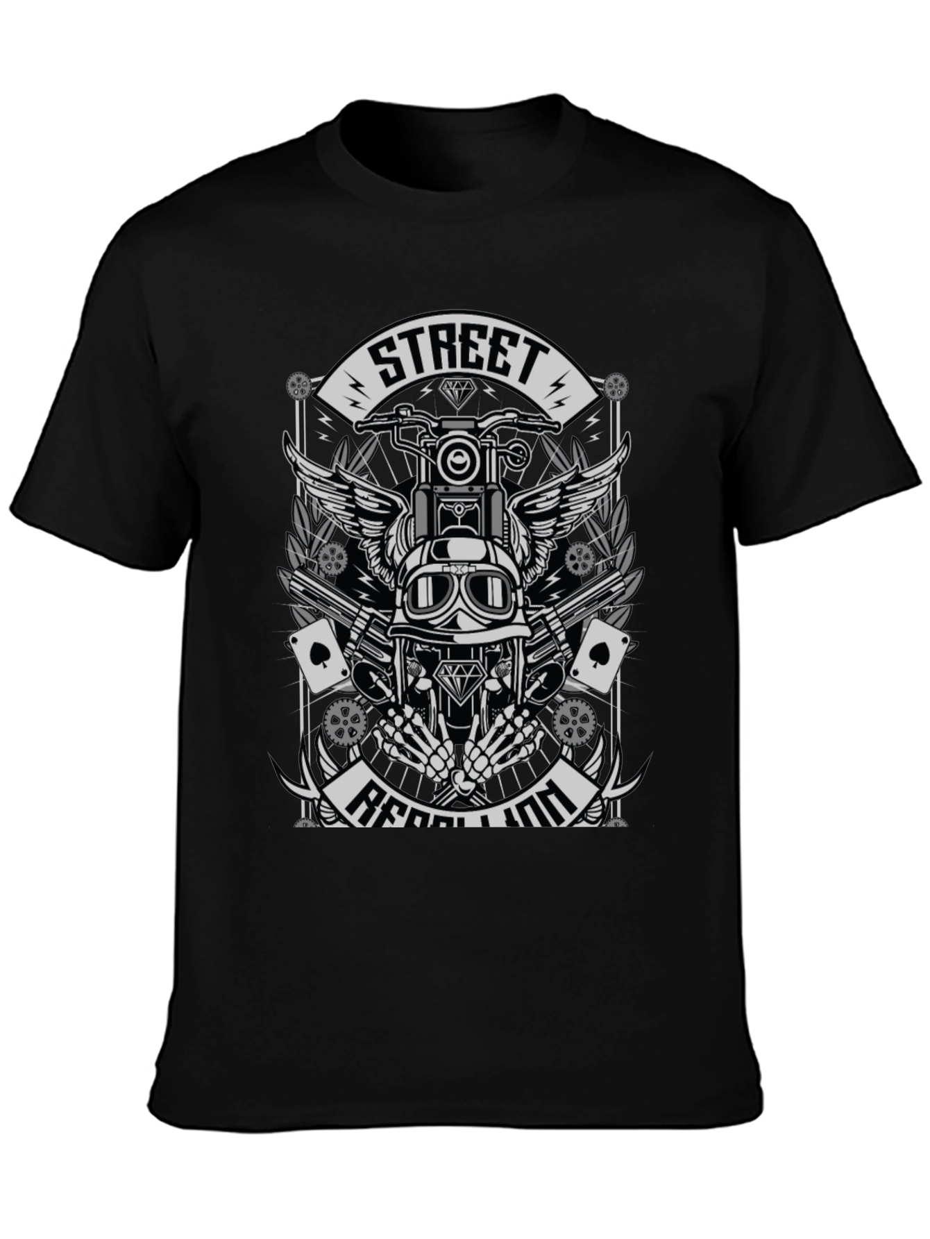 Street Rebellion Graphic Tee - Motorcycle Rider Apparel