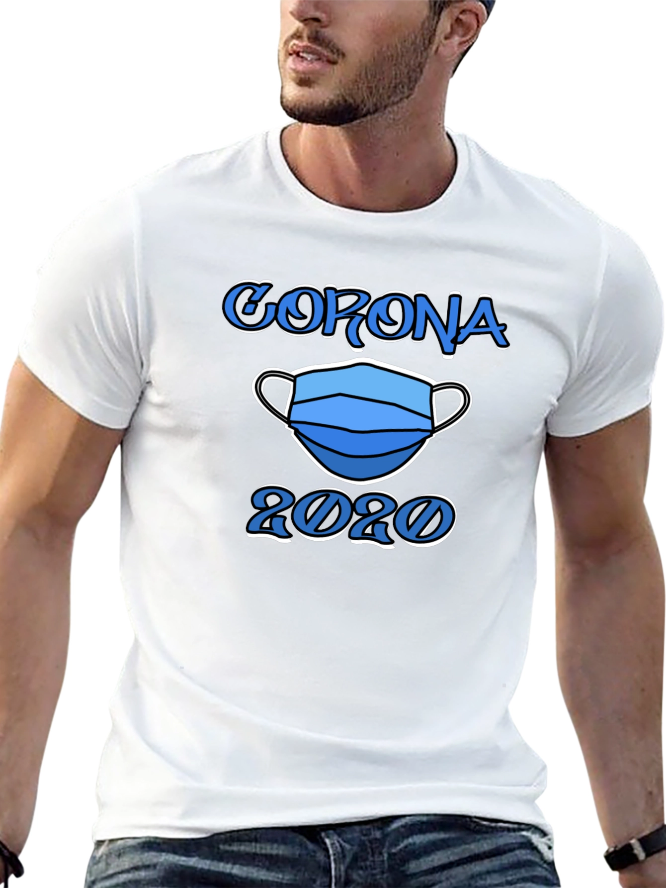 Corona 2020 Face Mask Graphic T-Shirt