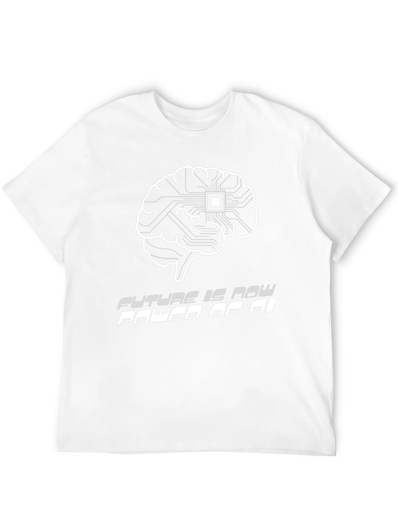 AI Brain Power T-Shirt - Future is Now