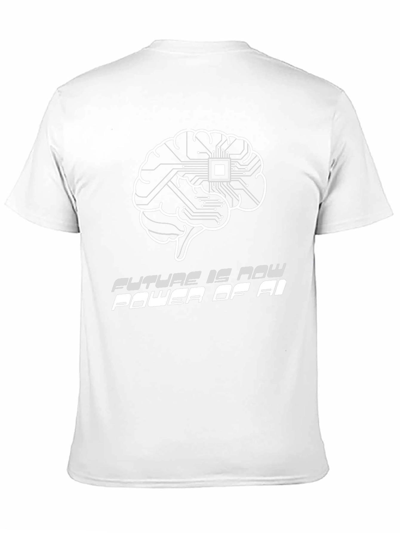 AI Brain Power T-Shirt - Future is Now