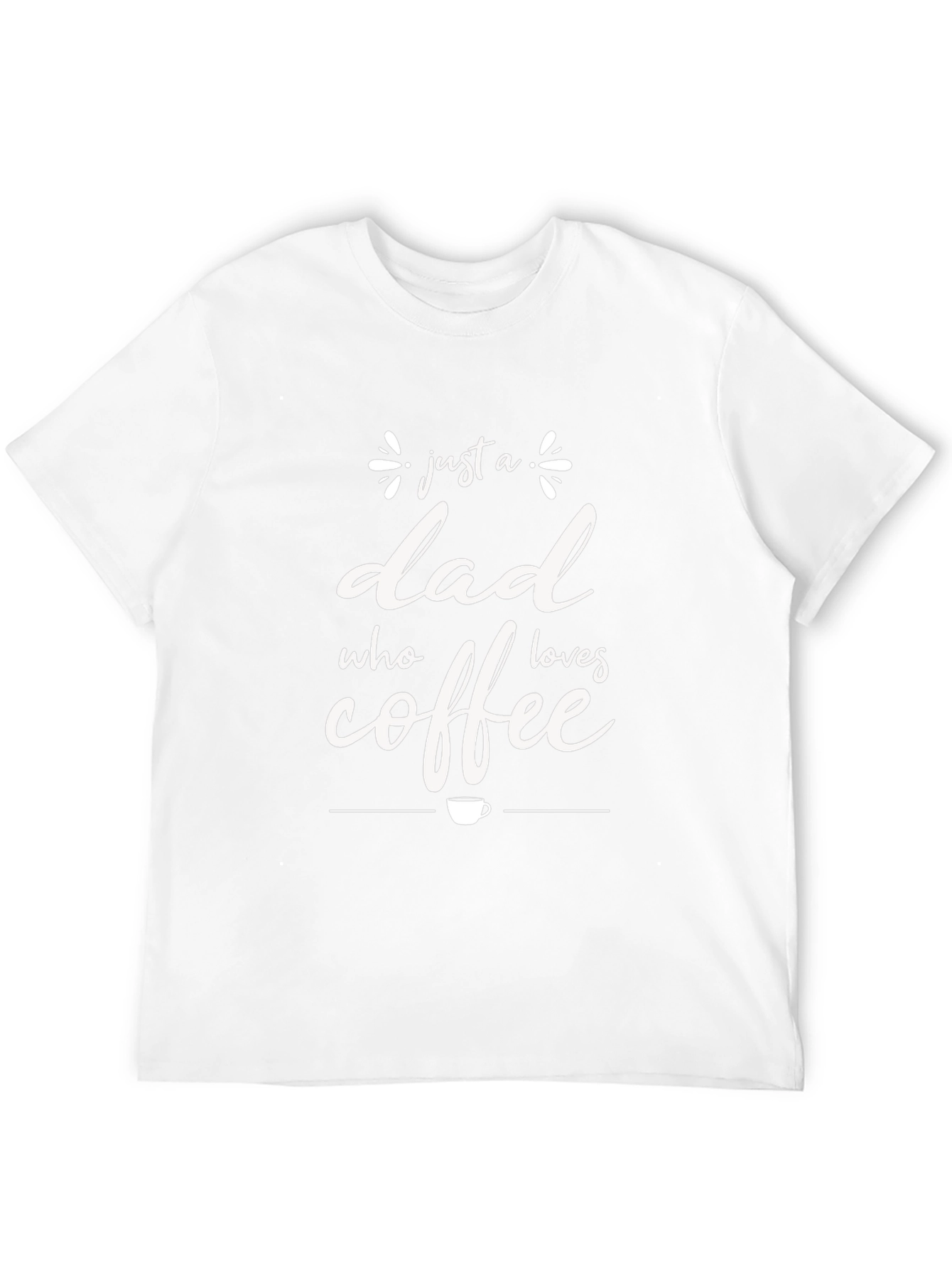 Dad Coffee Lover Tee - Soft Black Cotton T-Shirt