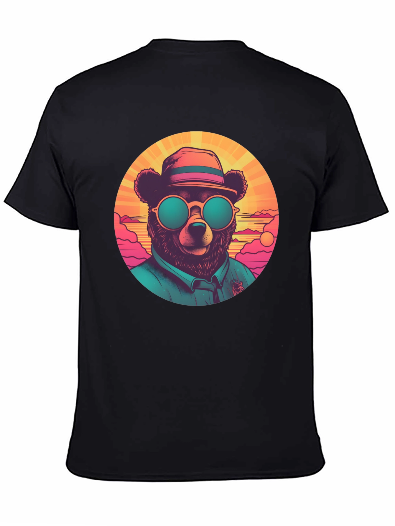Cool Bear Graphic Tee - Retro Style